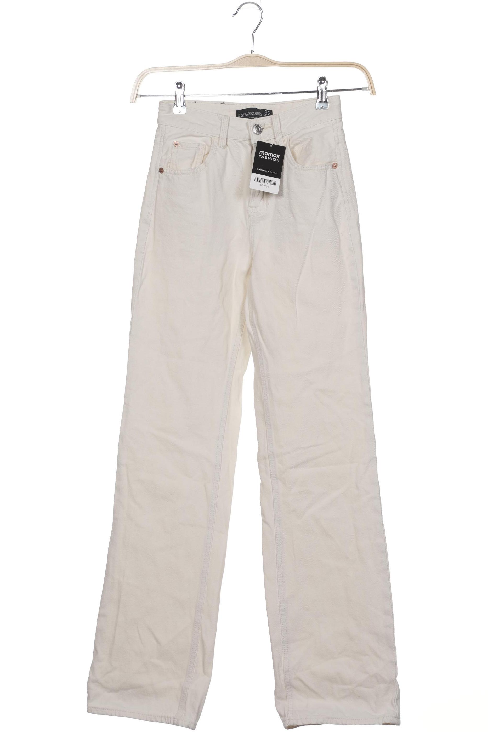 

Stradivarius Damen Stoffhose, weiß, Gr. 32