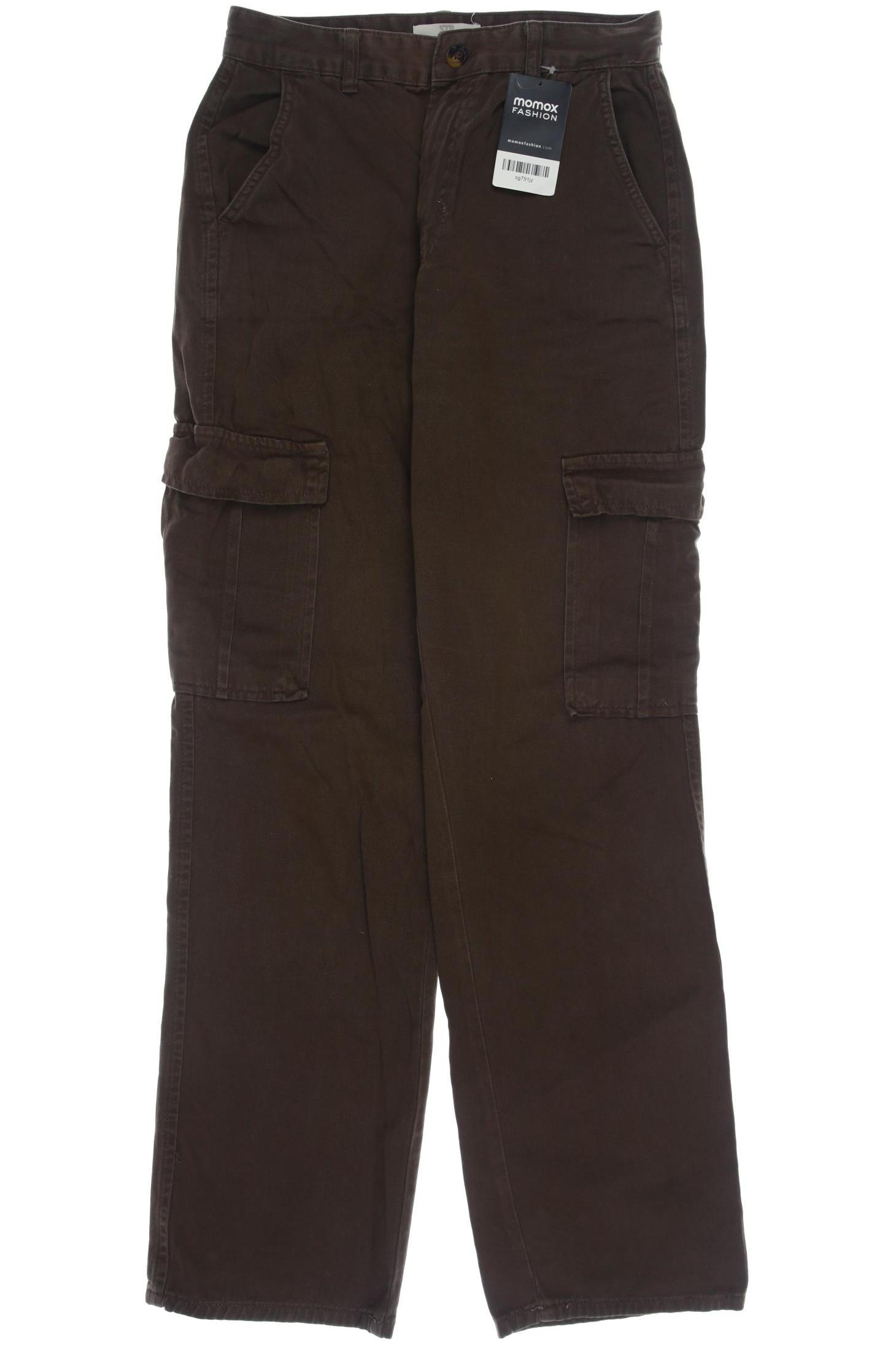 Thumbnail - Stradivarius Damen Stoffhose, braun, Gr. 38