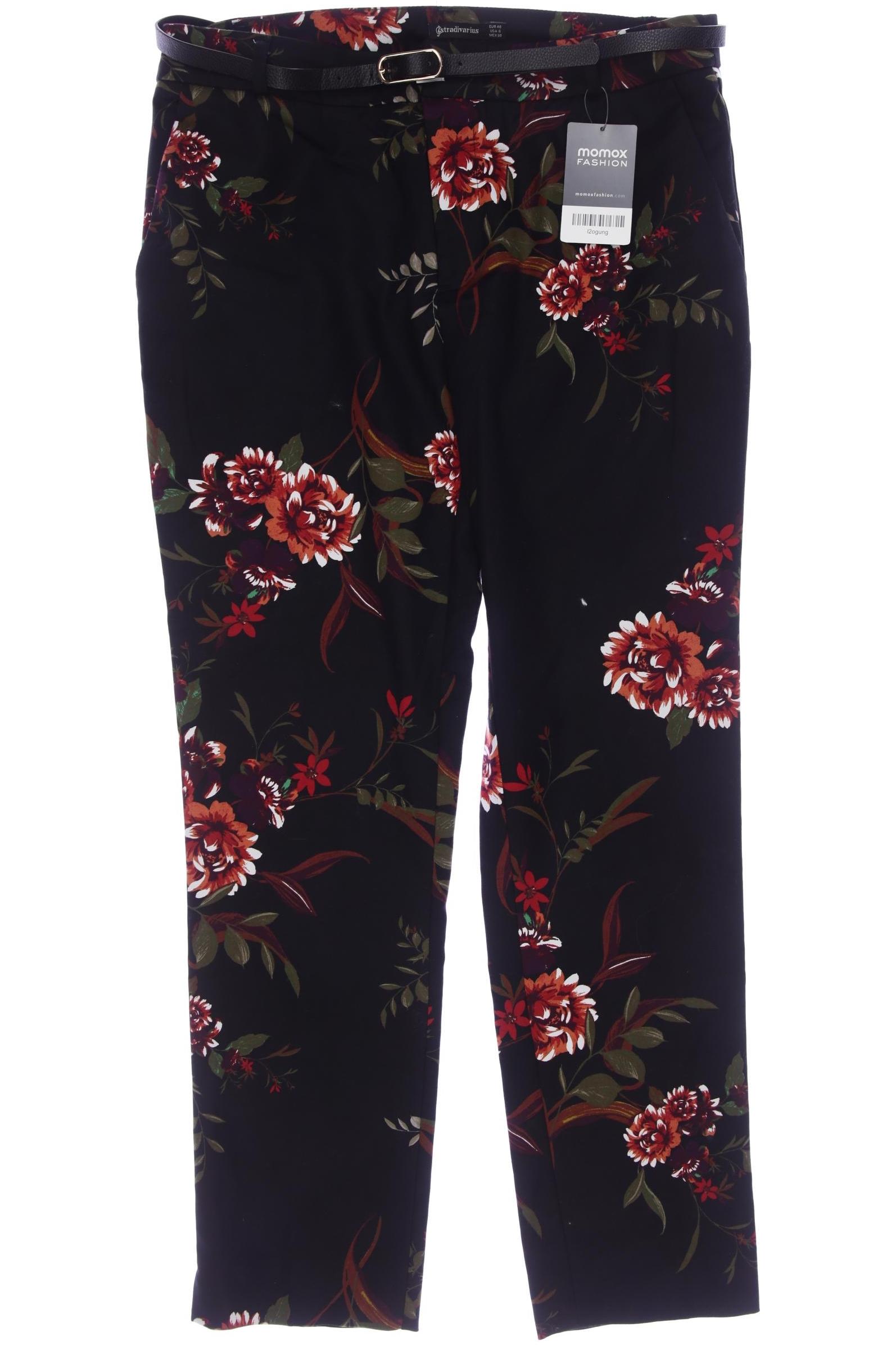 

Stradivarius Damen Stoffhose, schwarz, Gr. 40