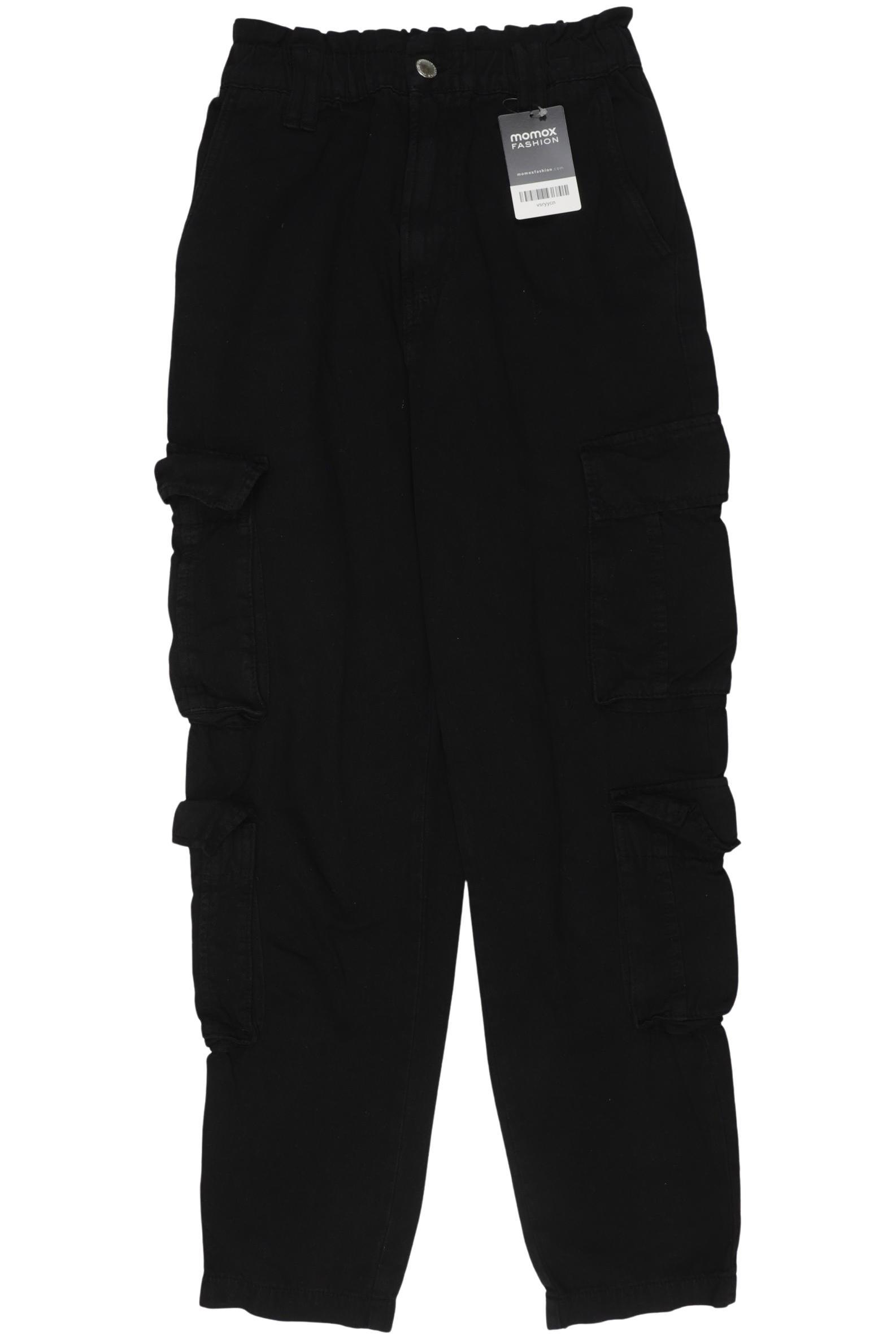 

Stradivarius Damen Stoffhose, schwarz, Gr. 0