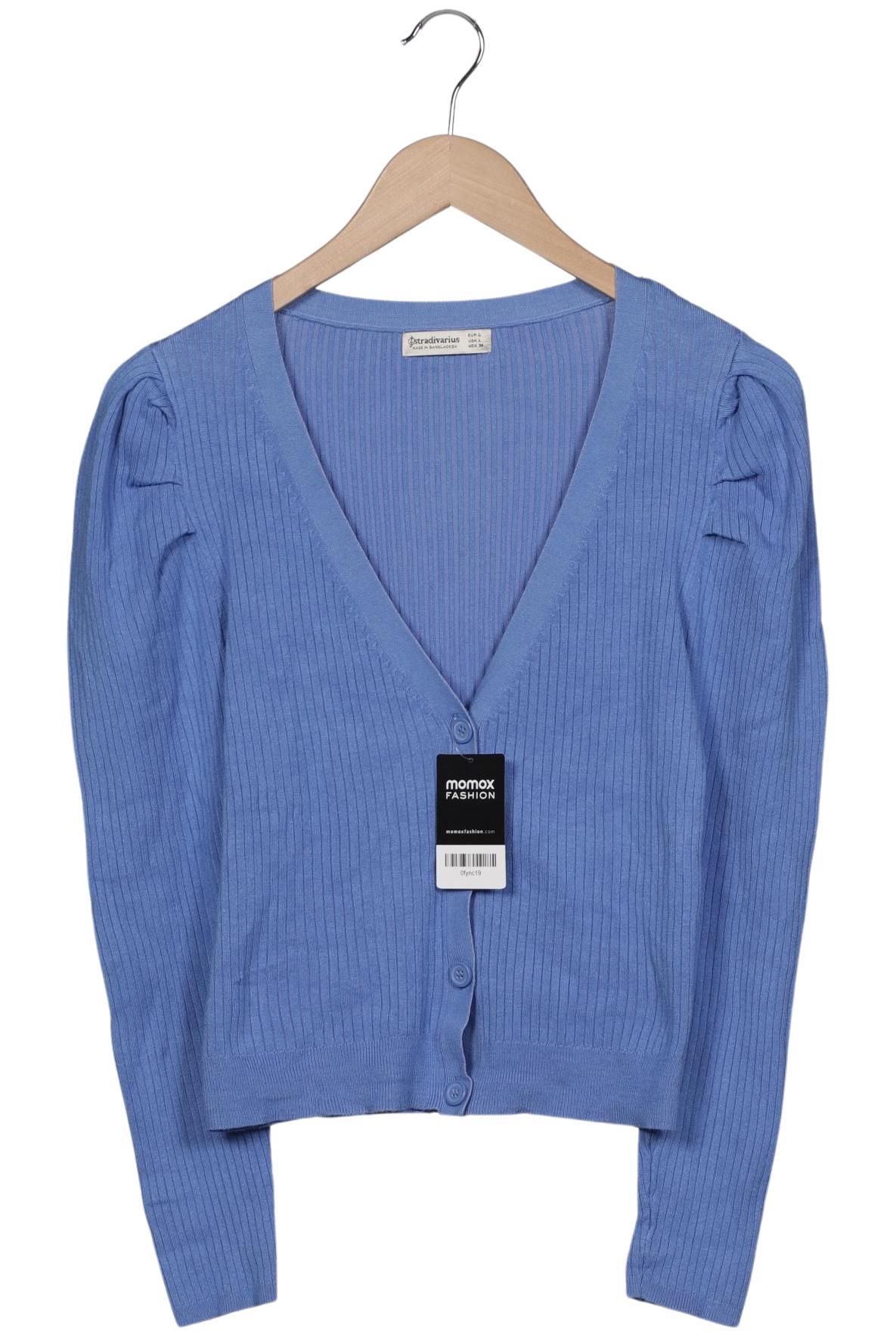 

Stradivarius Damen Strickjacke, blau, Gr. 42