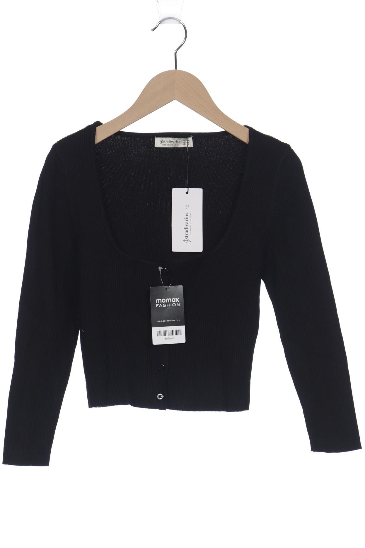 

Stradivarius Damen Strickjacke, schwarz