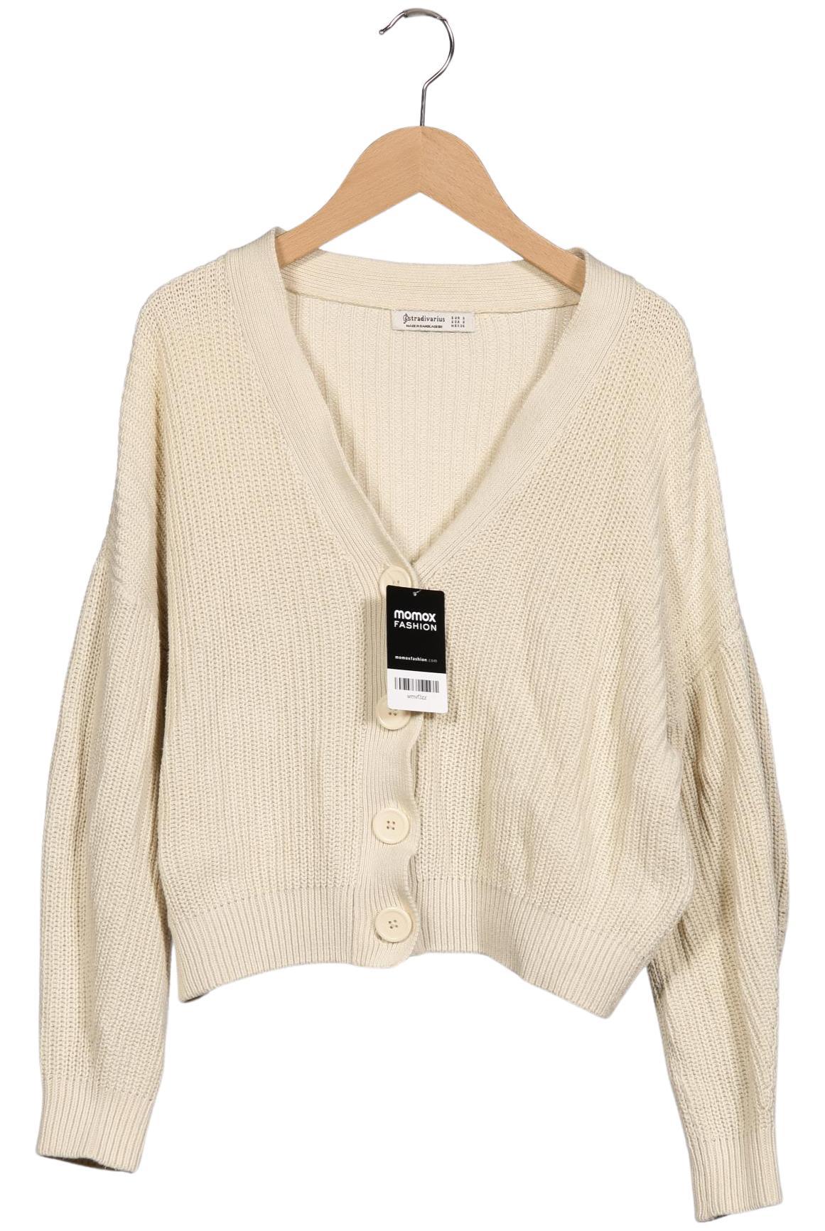 

Stradivarius Damen Strickjacke, cremeweiß, Gr. 36