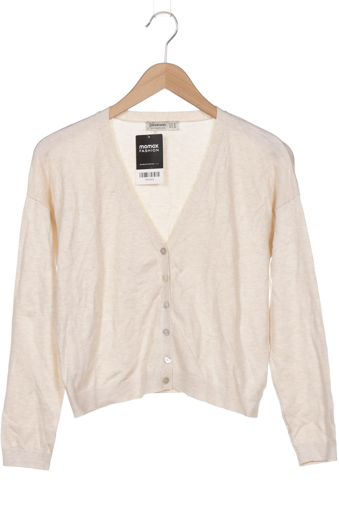 

Stradivarius Damen Strickjacke, cremeweiß, Gr. 36