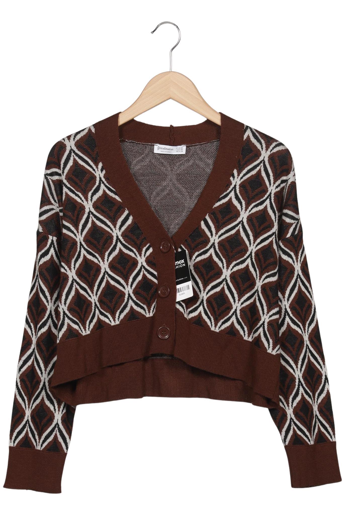 

Stradivarius Damen Strickjacke, braun, Gr. 34