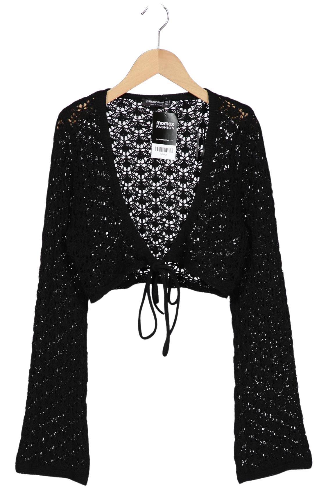 

Stradivarius Damen Strickjacke, schwarz, Gr. 36