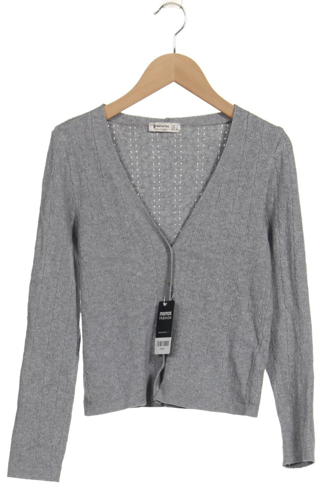 

Stradivarius Damen Strickjacke, grau, Gr. 42