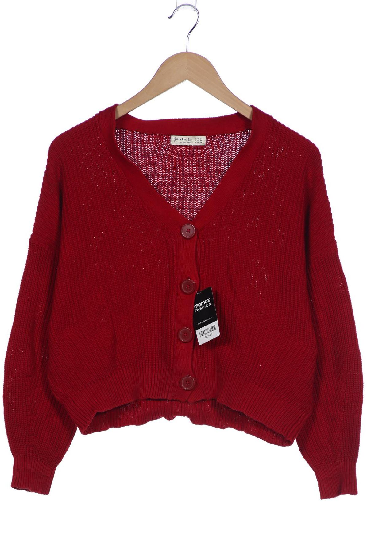 

Stradivarius Damen Strickjacke, rot, Gr. 38