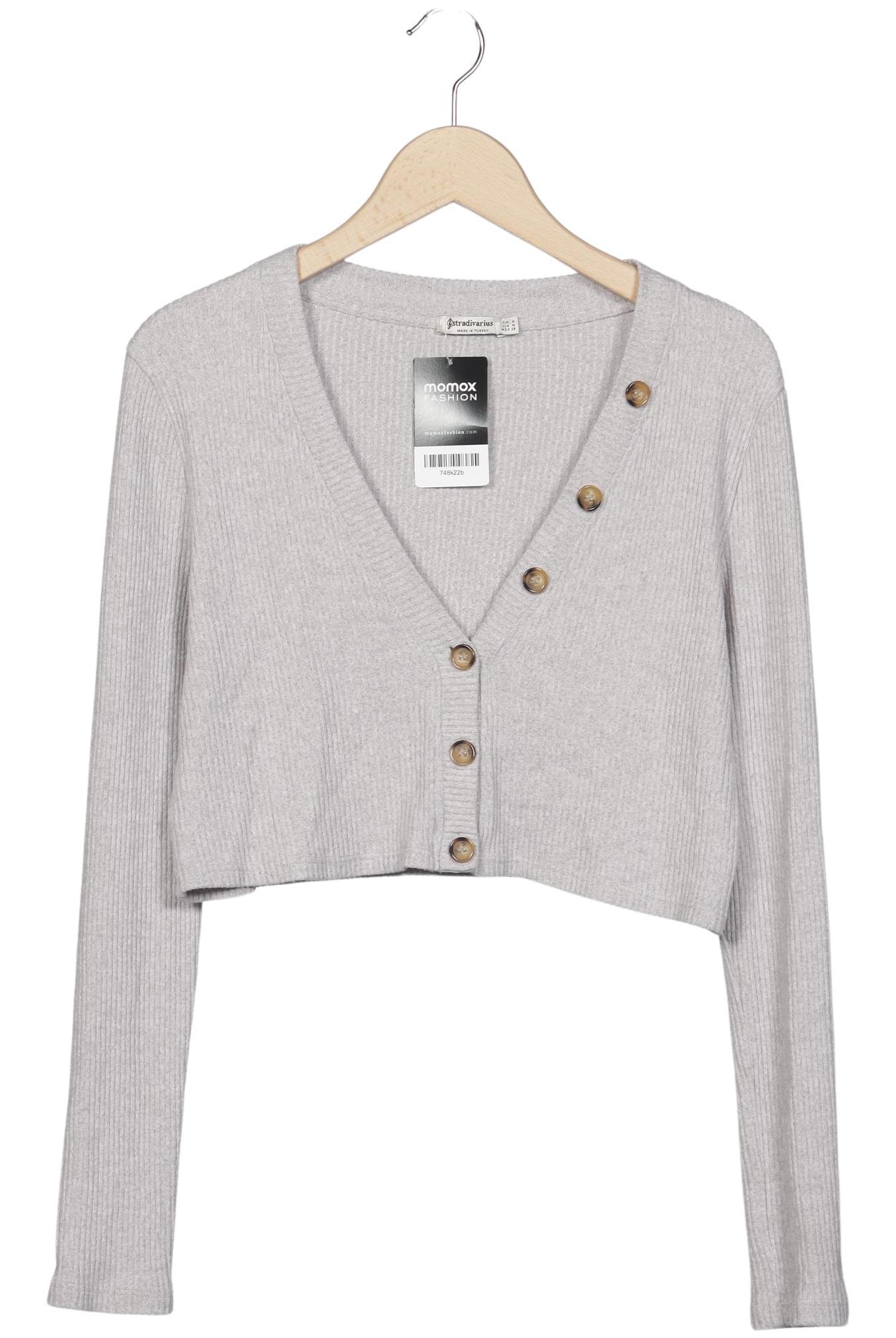 

Stradivarius Damen Strickjacke, grau, Gr. 38