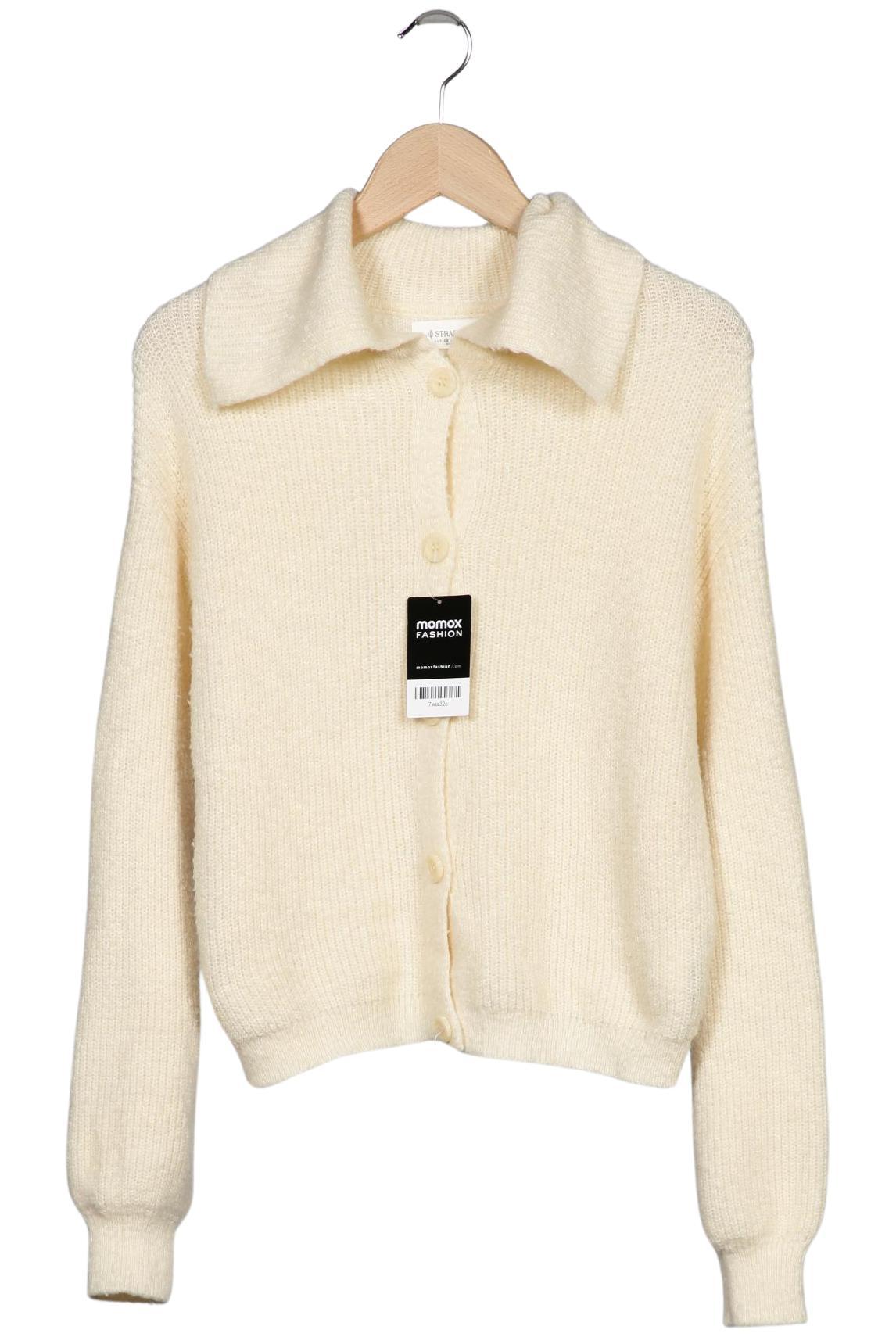 

Stradivarius Damen Strickjacke, cremeweiß, Gr. 34