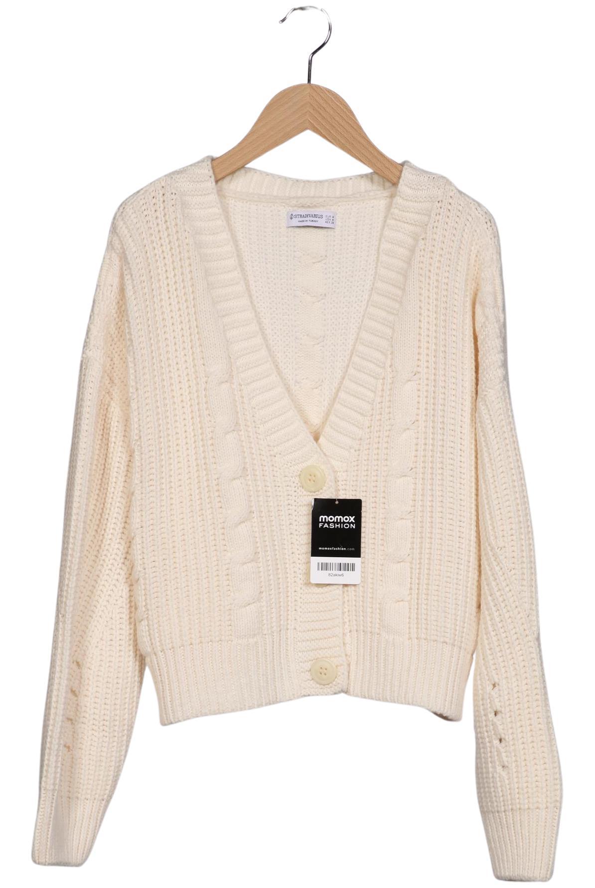 

Stradivarius Damen Strickjacke, cremeweiß, Gr. 38