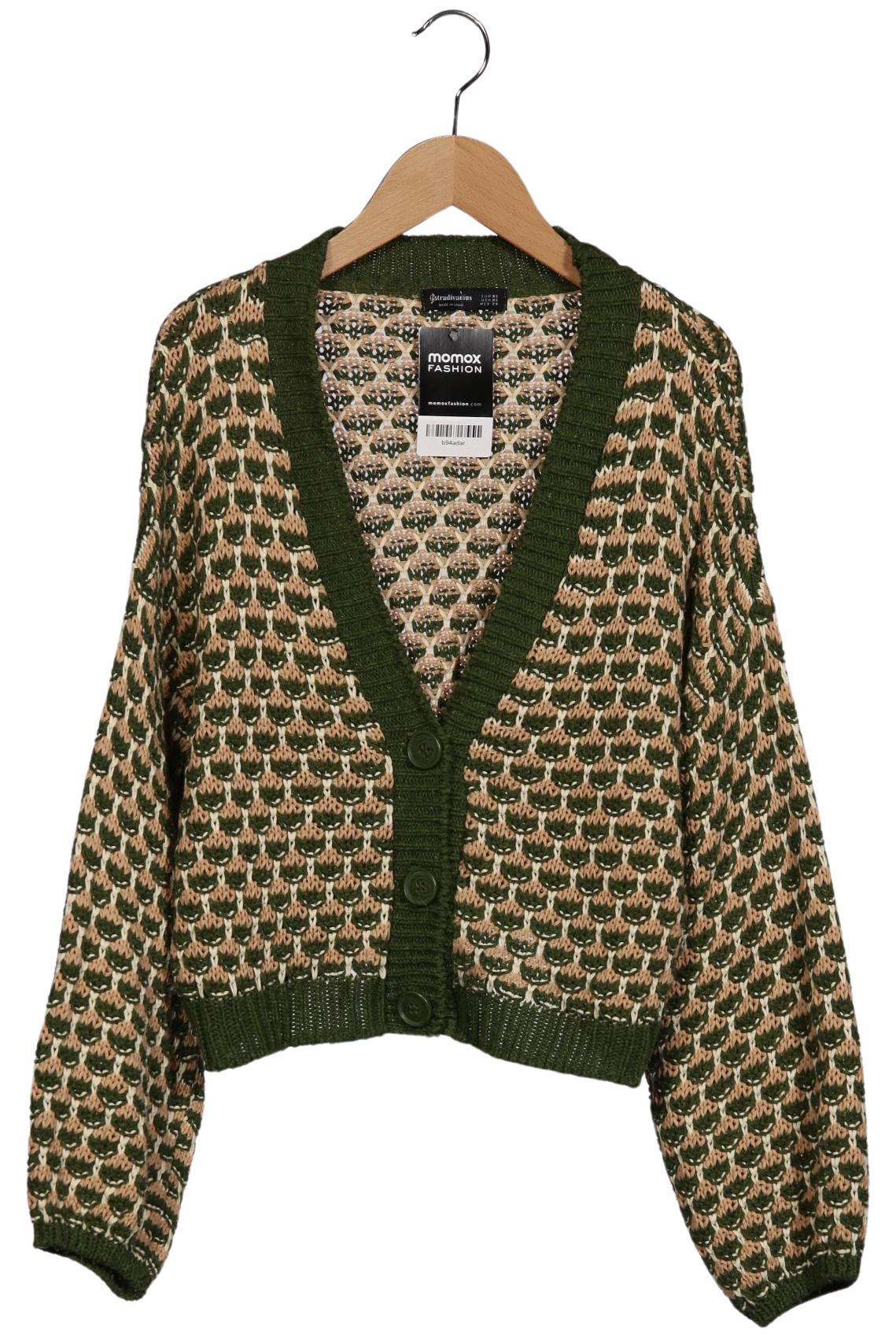 

Stradivarius Damen Strickjacke, grün, Gr. 34