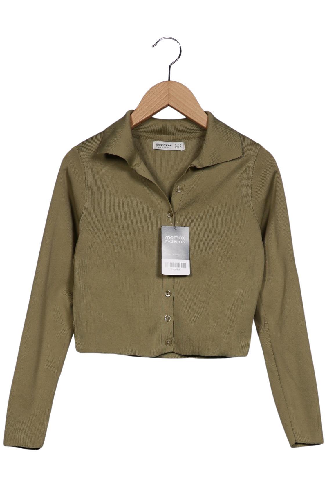 

Stradivarius Damen Strickjacke, grün, Gr. 36