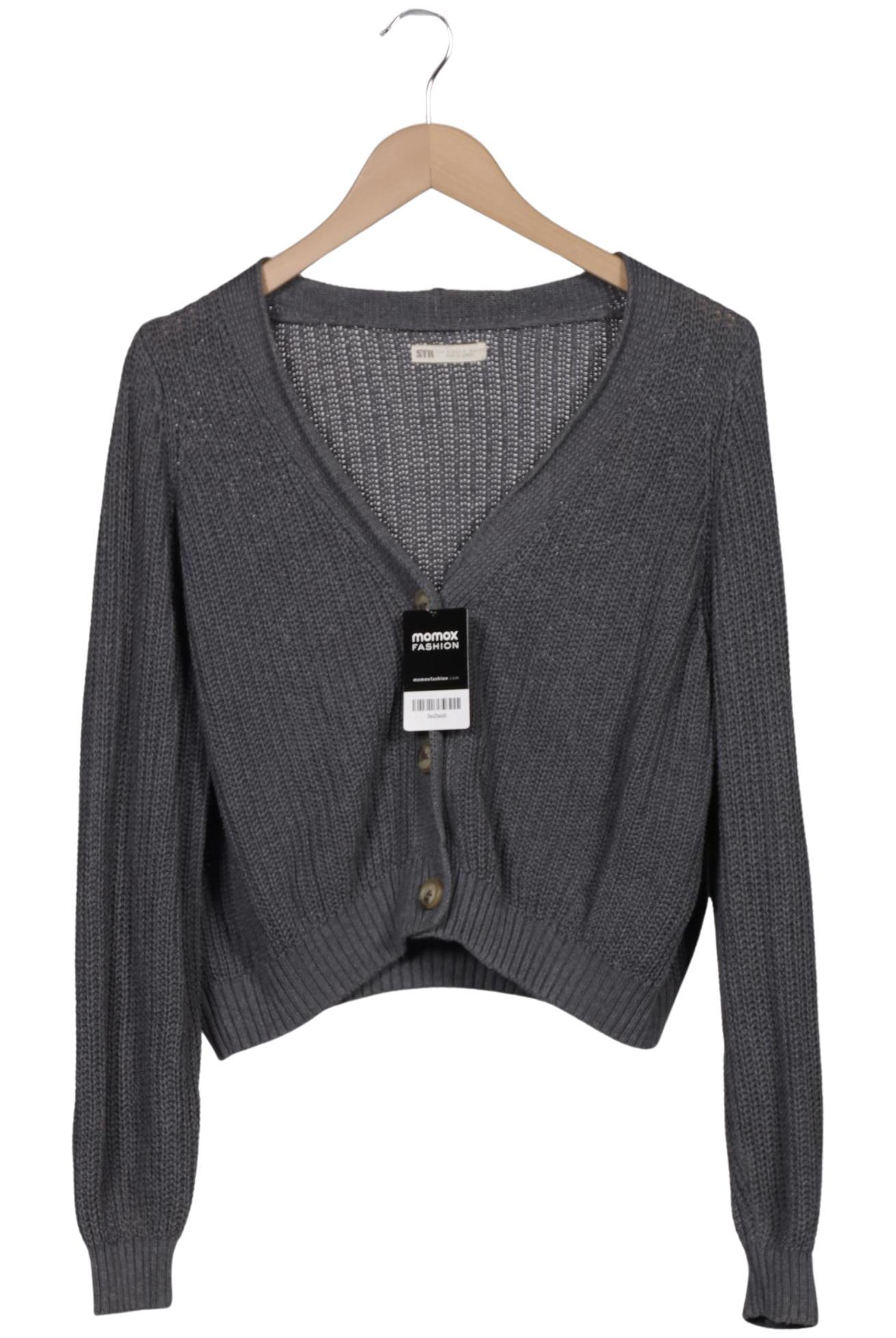 

Stradivarius Damen Strickjacke, grau, Gr. 36