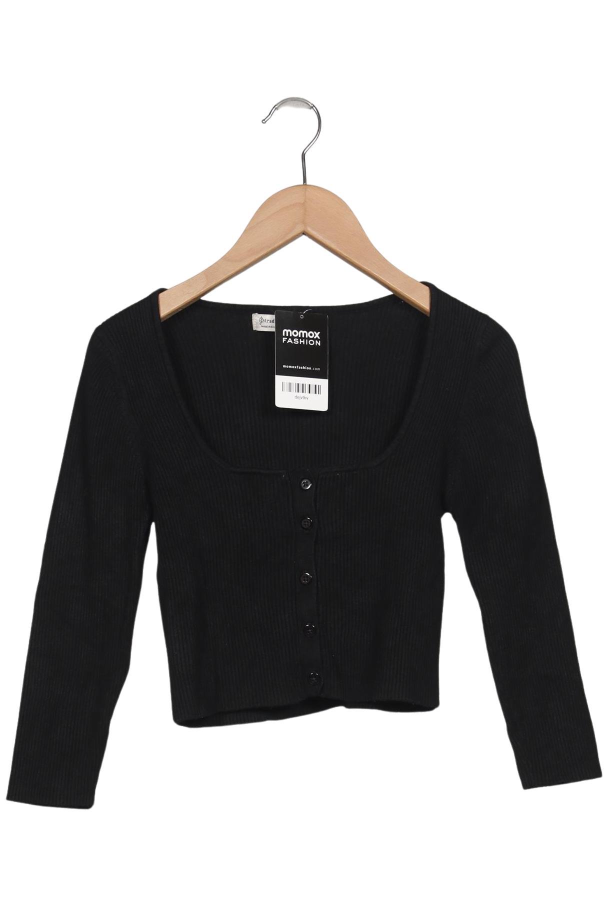 

Stradivarius Damen Strickjacke, schwarz, Gr. 36