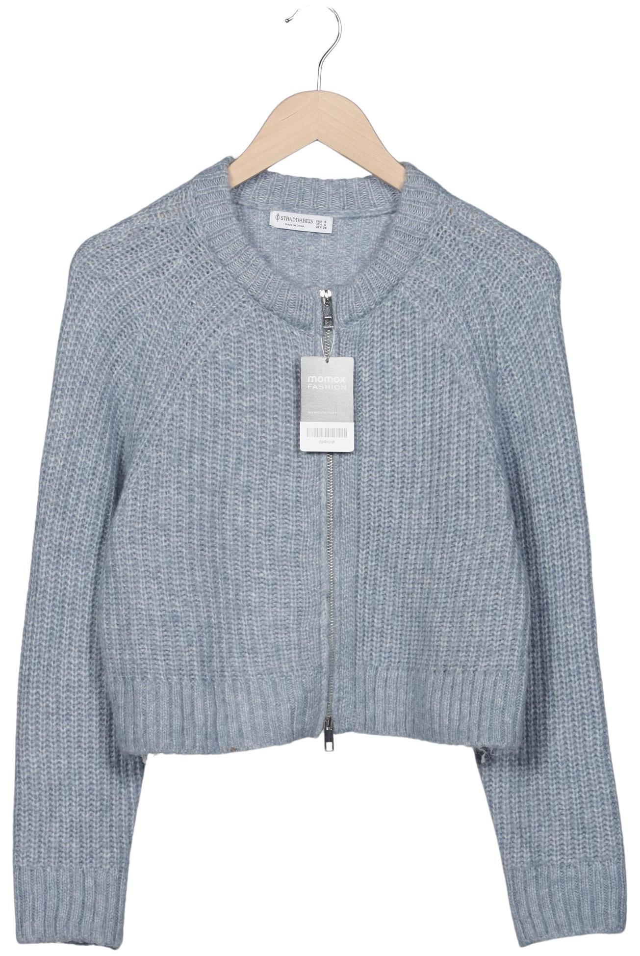 

Stradivarius Damen Strickjacke, hellblau, Gr. 36