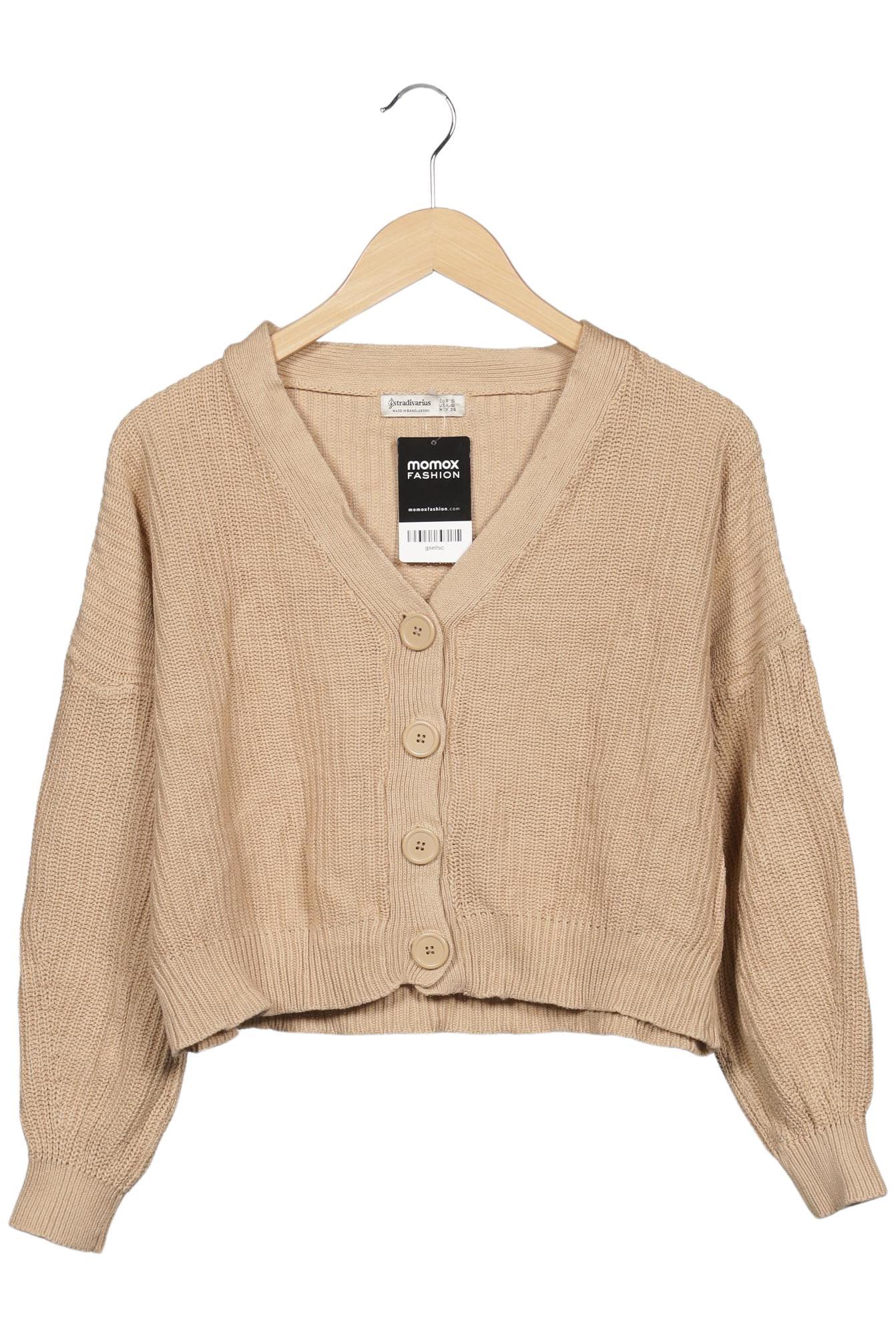 

Stradivarius Damen Strickjacke, beige, Gr. 36