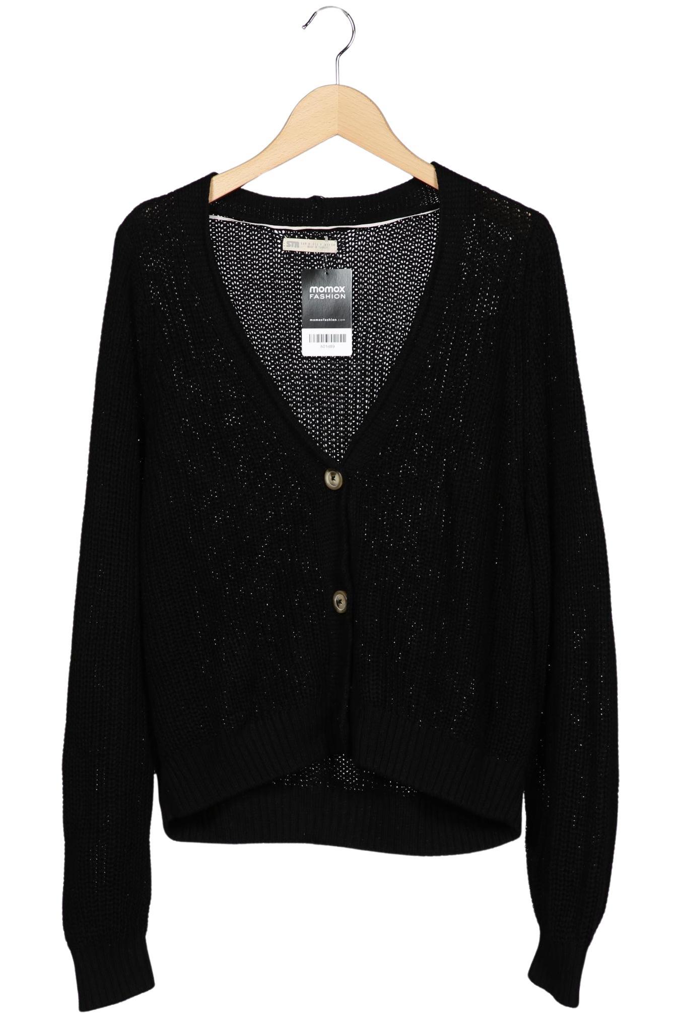 

Stradivarius Damen Strickjacke, schwarz, Gr. 36