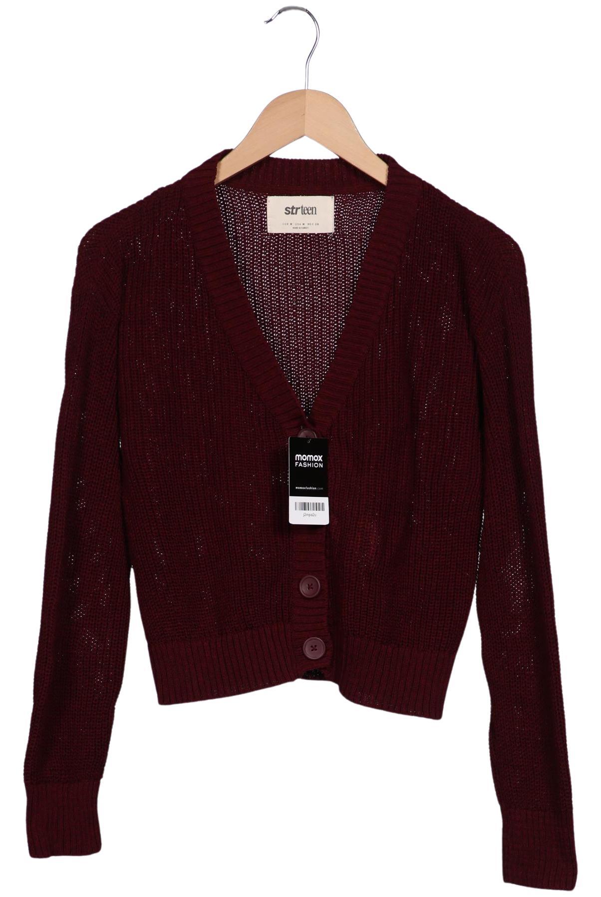 

Stradivarius Damen Strickjacke, bordeaux, Gr. 38