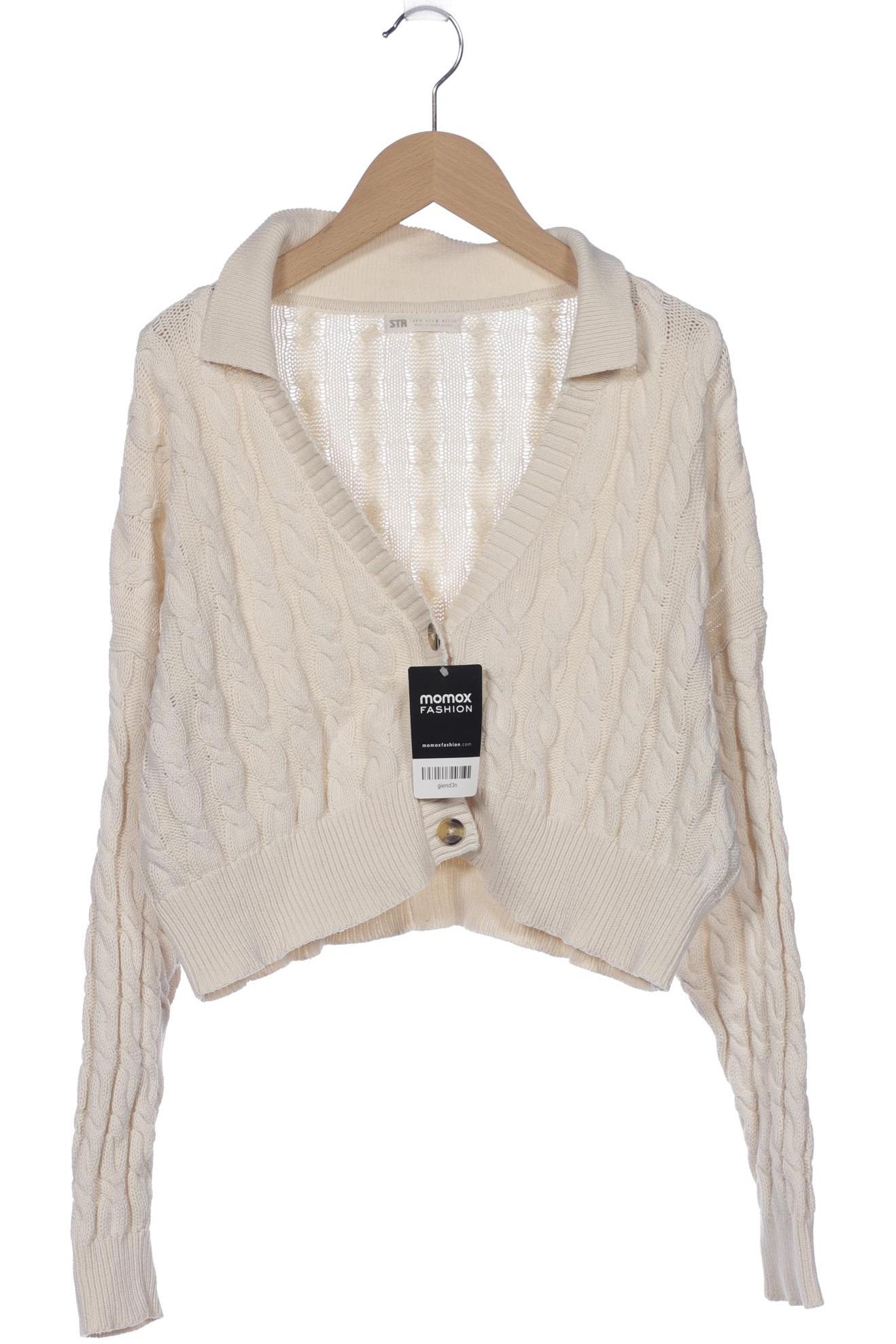 

Stradivarius Damen Strickjacke, cremeweiß, Gr. 38