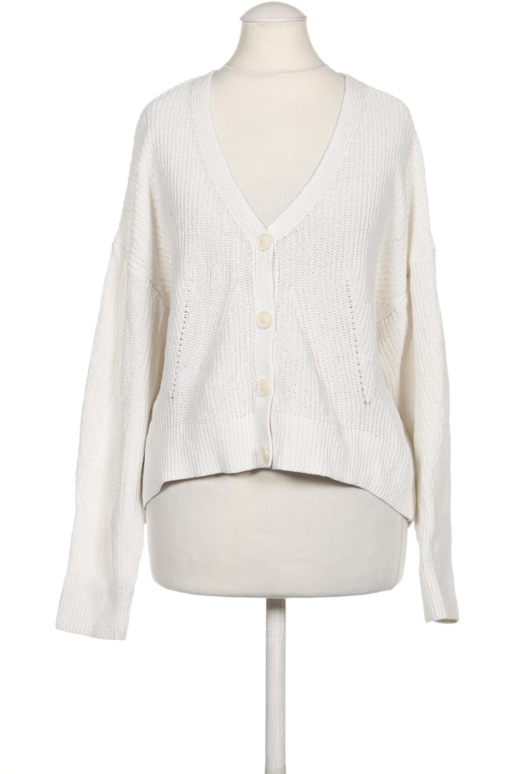 

Stradivarius Damen Strickjacke, weiß, Gr. 36