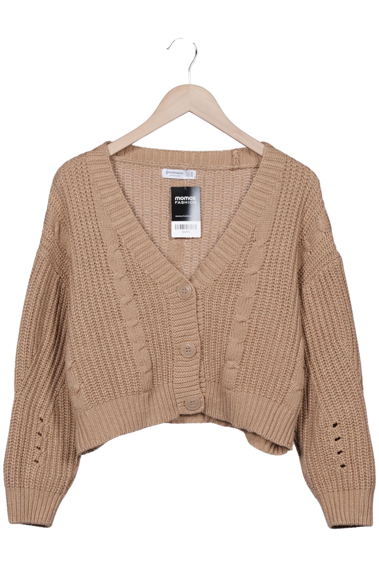 

Stradivarius Damen Strickjacke, beige, Gr. 34