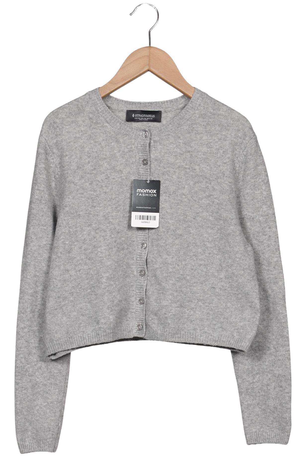 

Stradivarius Damen Strickjacke, grau, Gr. 34