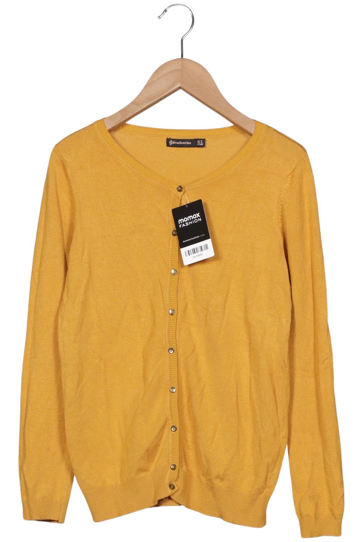 

Stradivarius Damen Strickjacke, gelb, Gr. 38