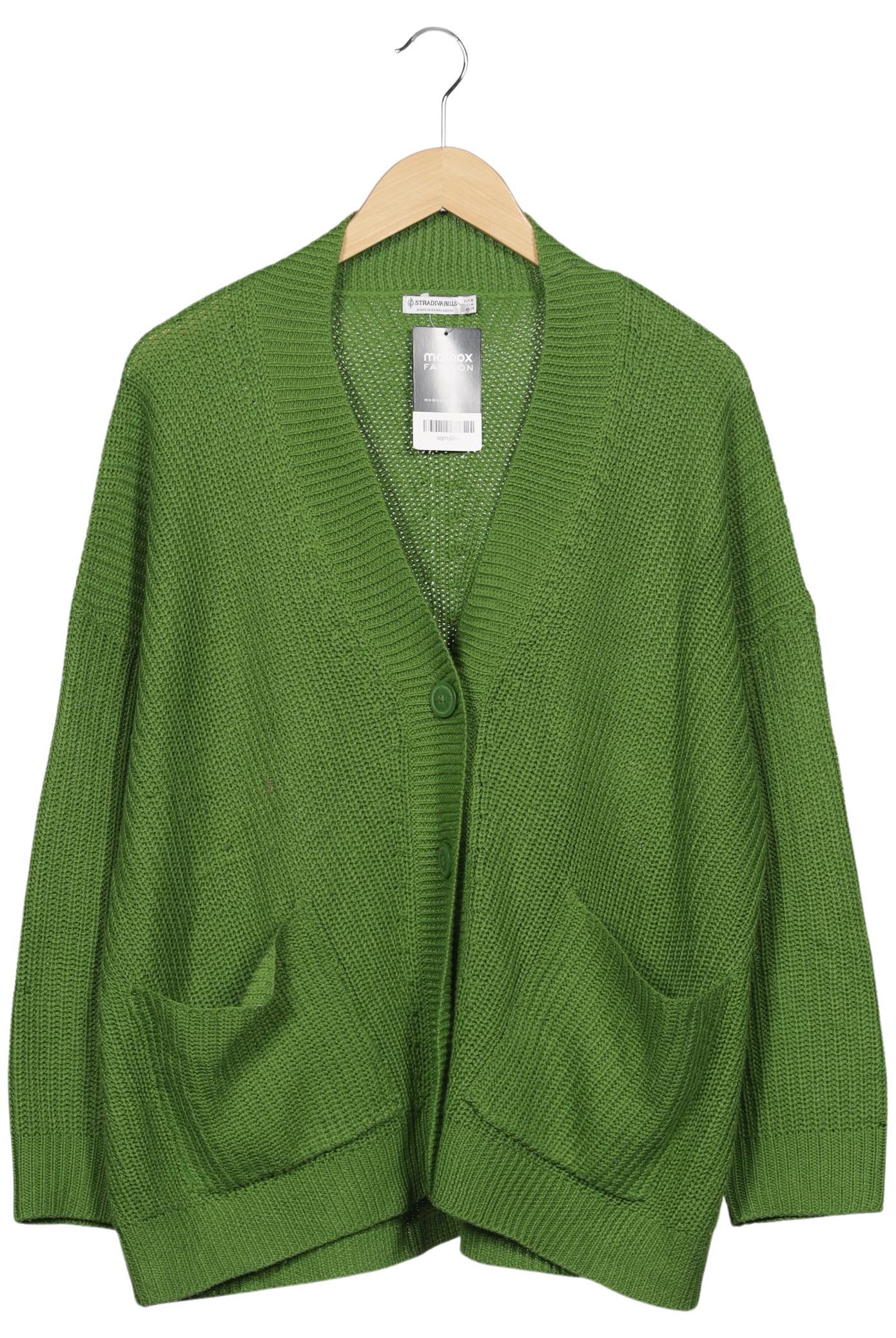 

Stradivarius Damen Strickjacke, grün, Gr. 38
