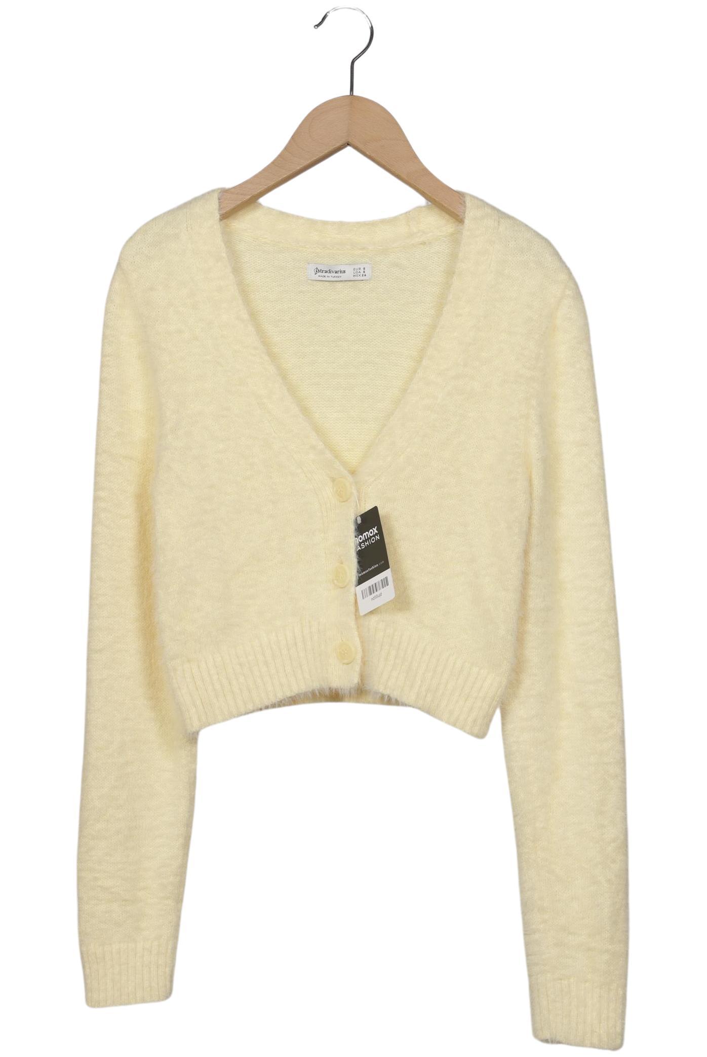 

Stradivarius Damen Strickjacke, gelb, Gr. 36