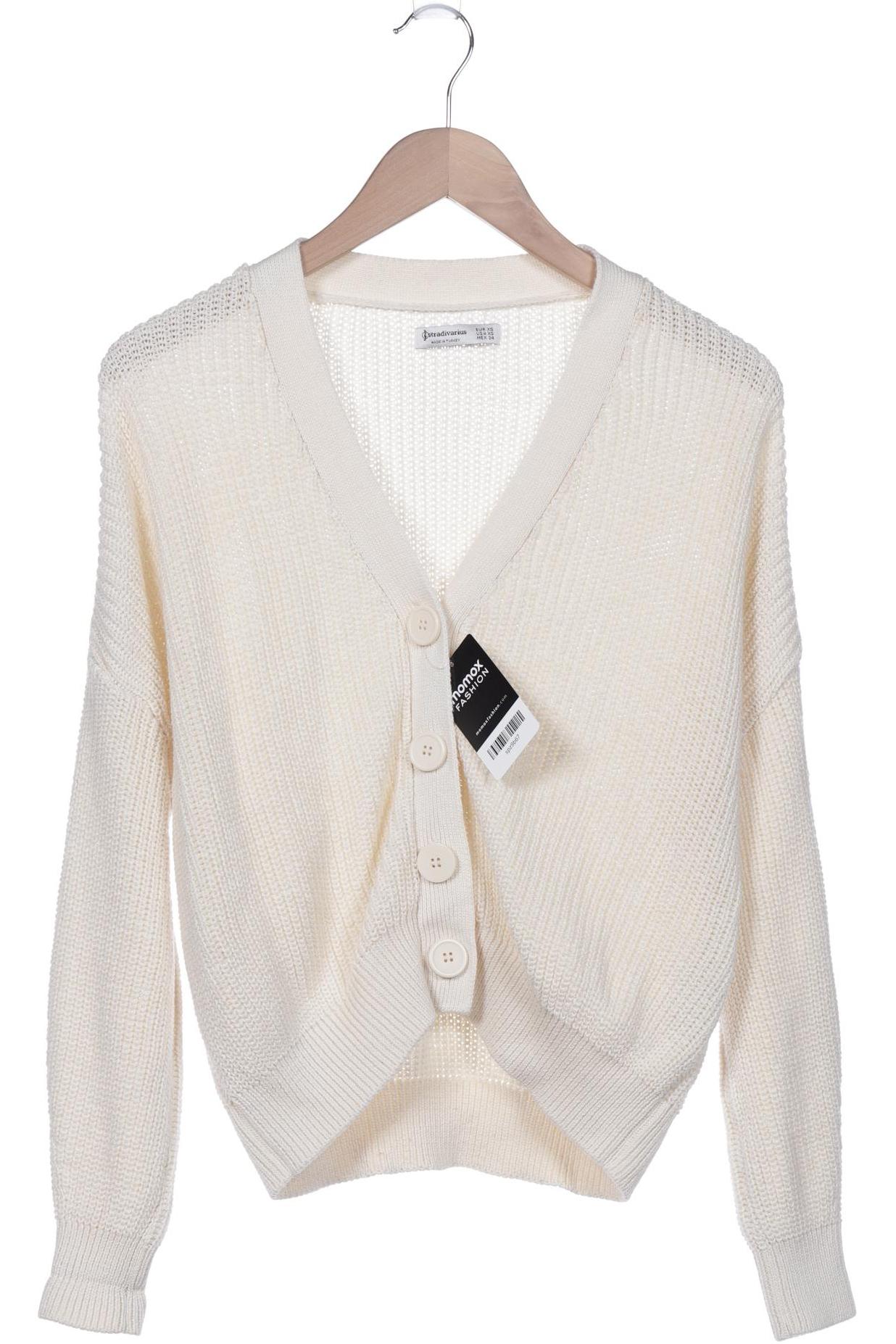 

Stradivarius Damen Strickjacke, cremeweiß, Gr. 34