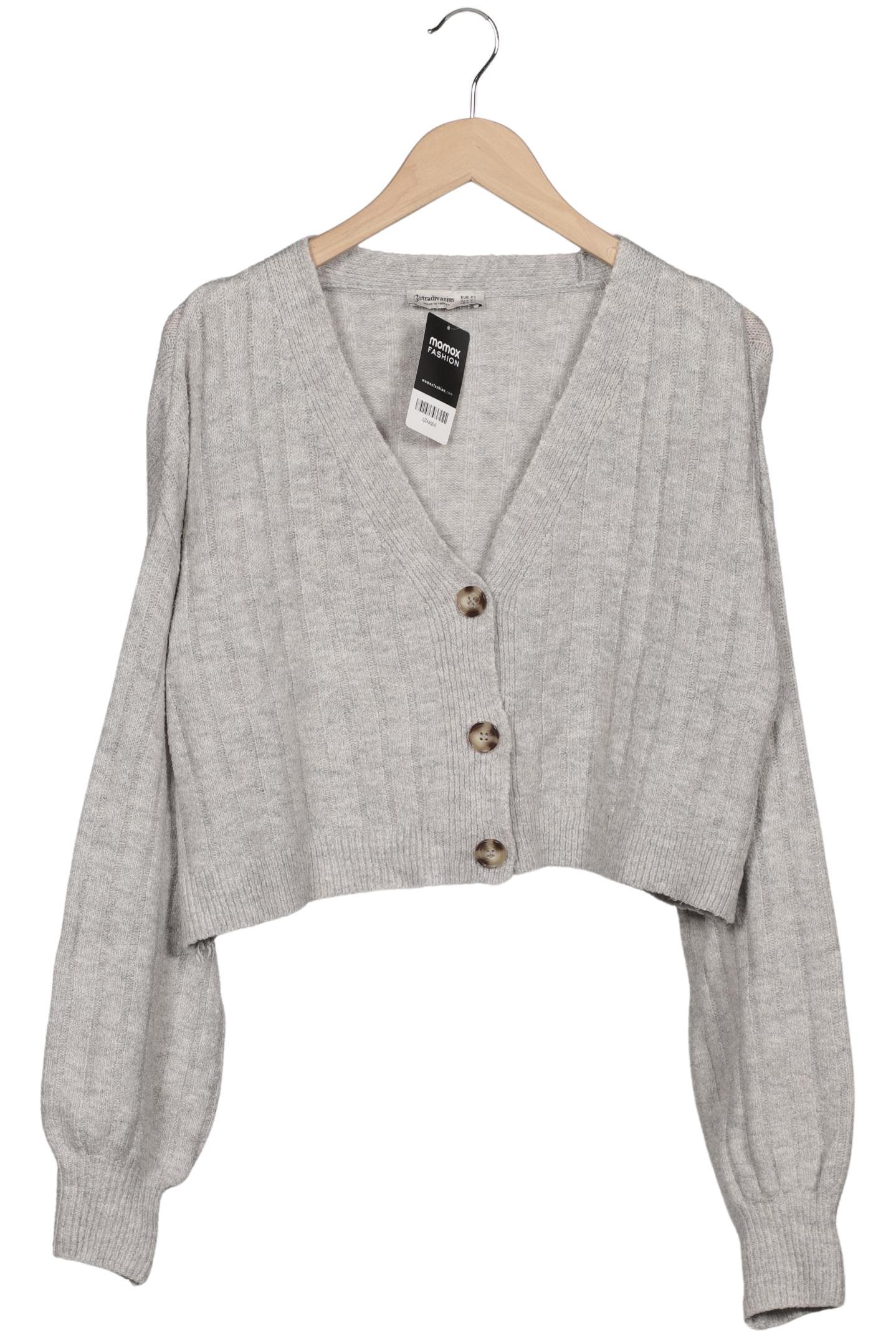 

Stradivarius Damen Strickjacke, grau, Gr. 34