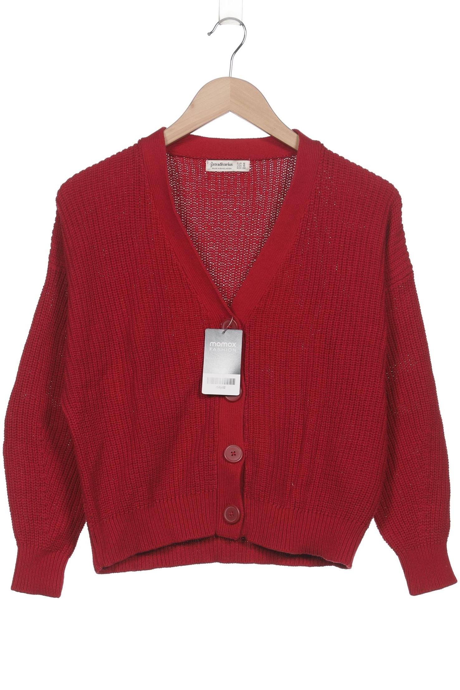 

Stradivarius Damen Strickjacke, rot, Gr. 36