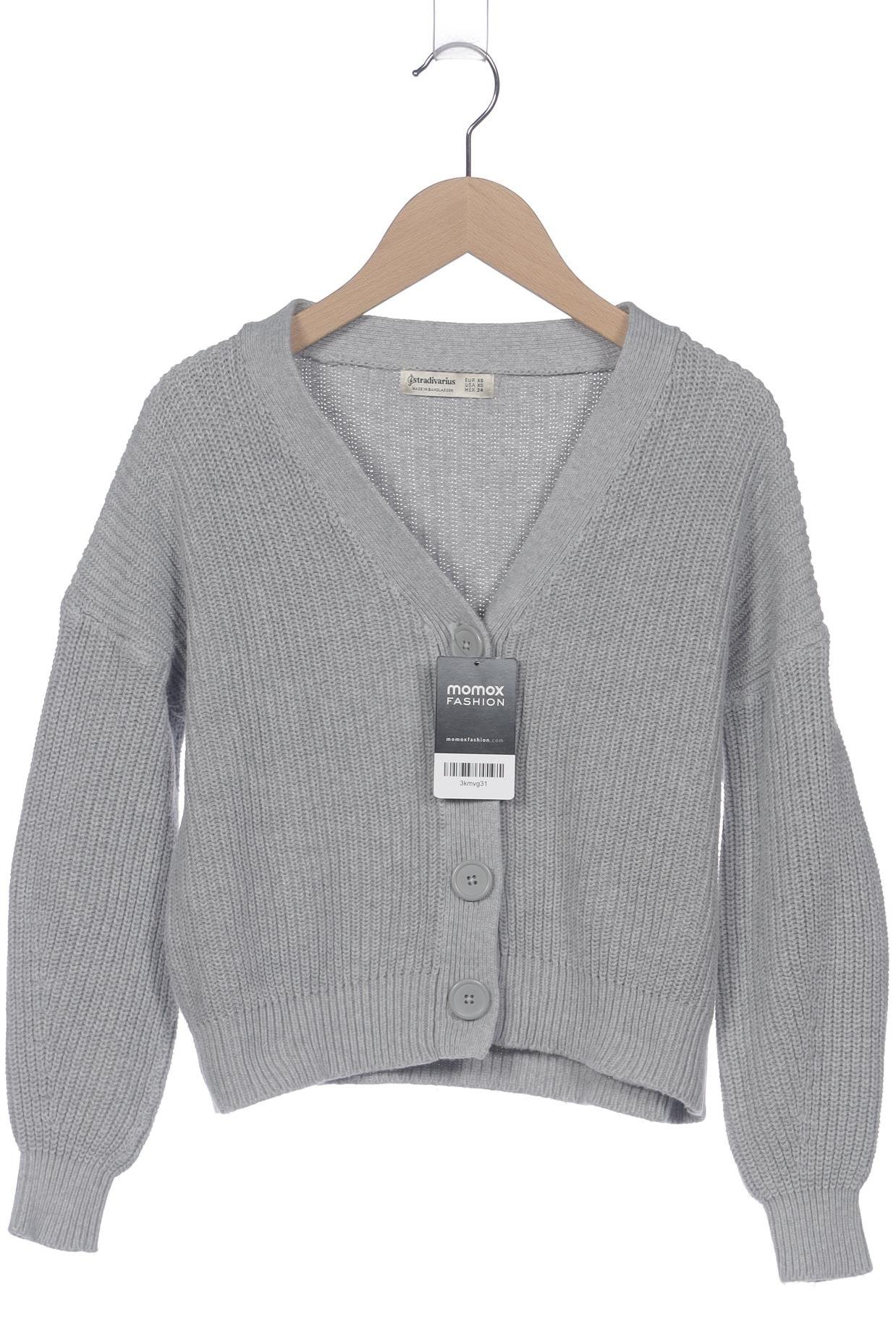 

Stradivarius Damen Strickjacke, grau, Gr. 34