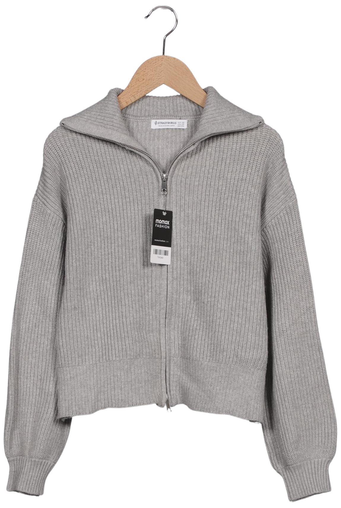 

Stradivarius Damen Strickjacke, grau, Gr. 34