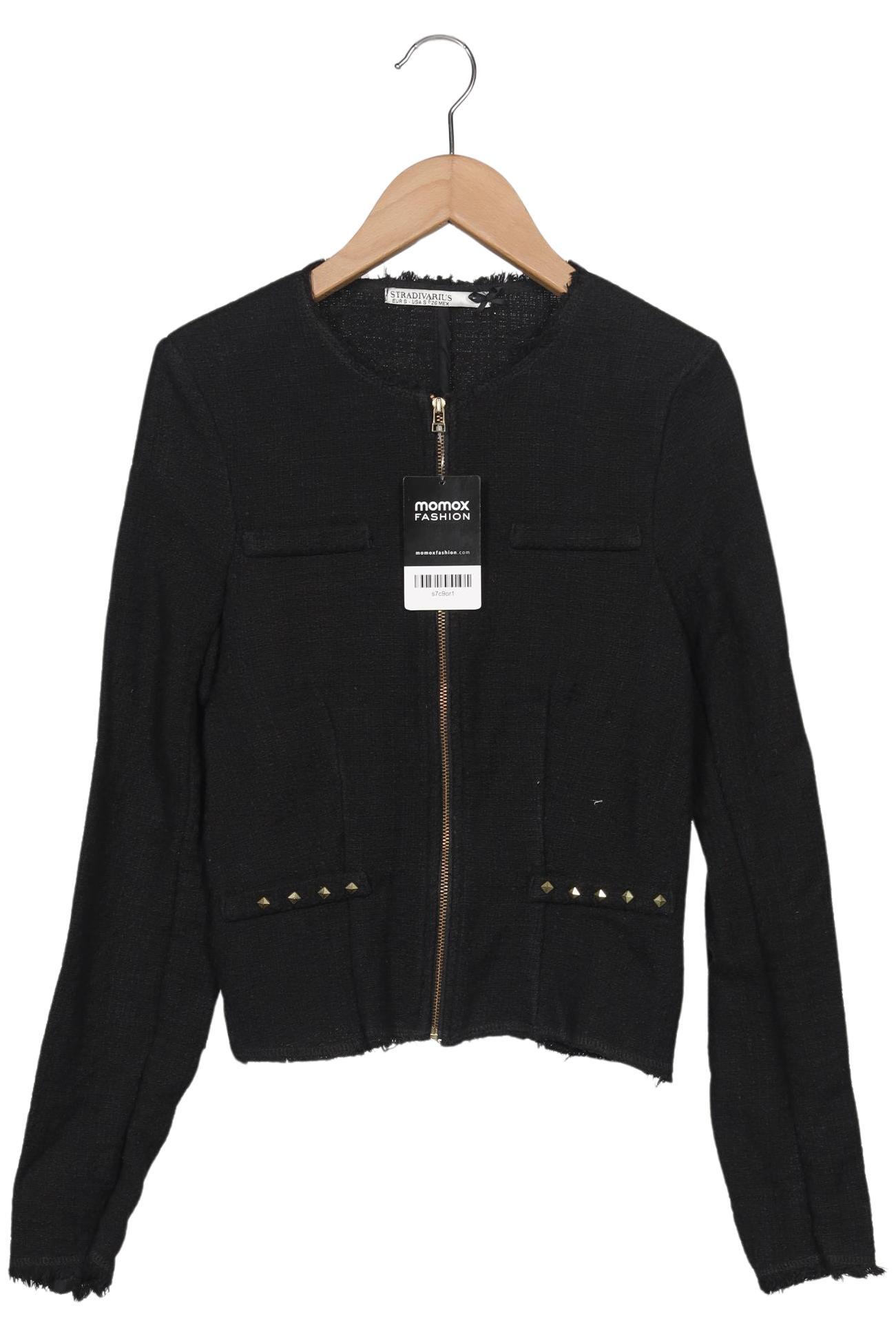 

Stradivarius Damen Strickjacke, schwarz, Gr. 36