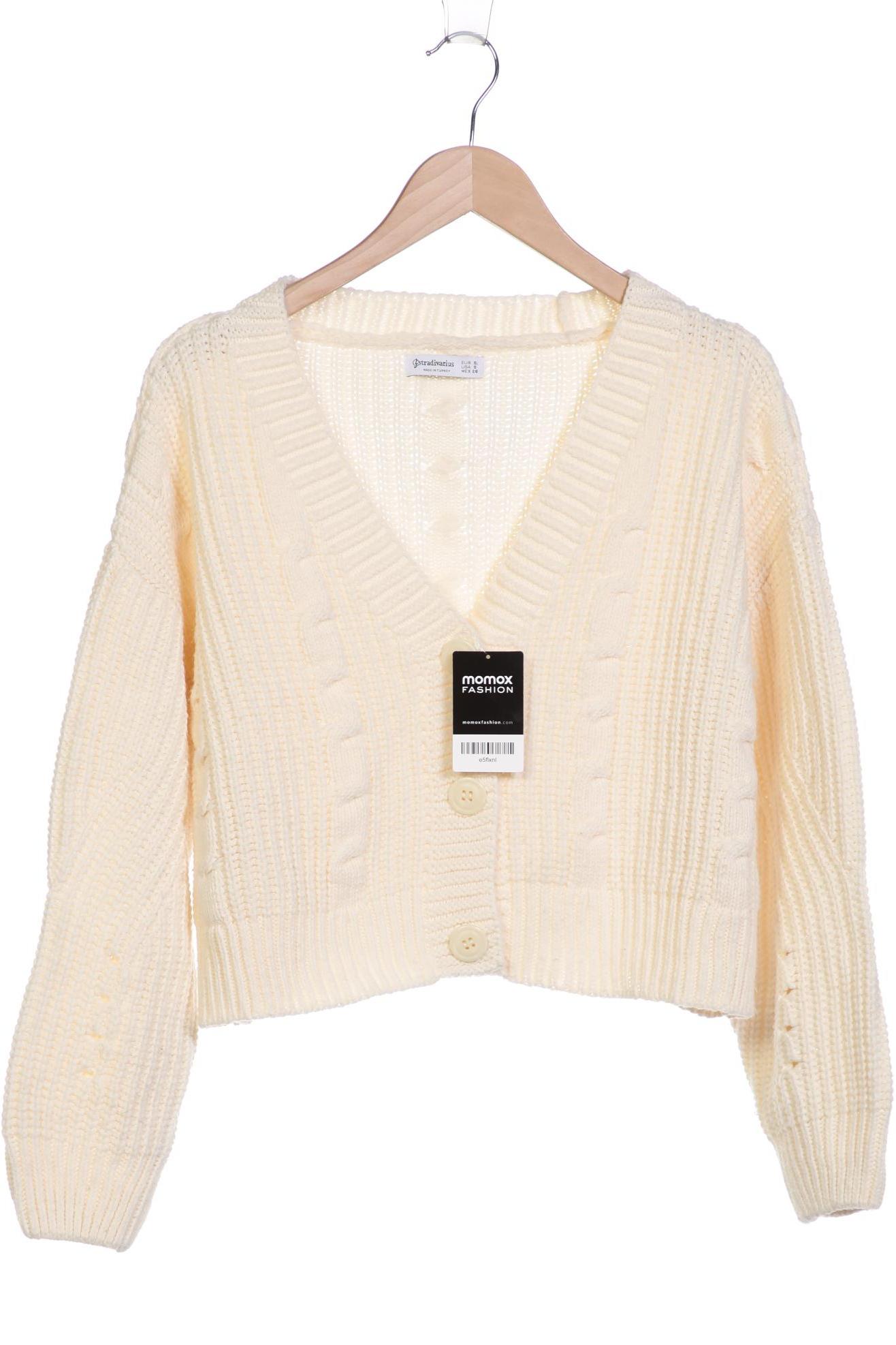 

Stradivarius Damen Strickjacke, cremeweiß, Gr. 36