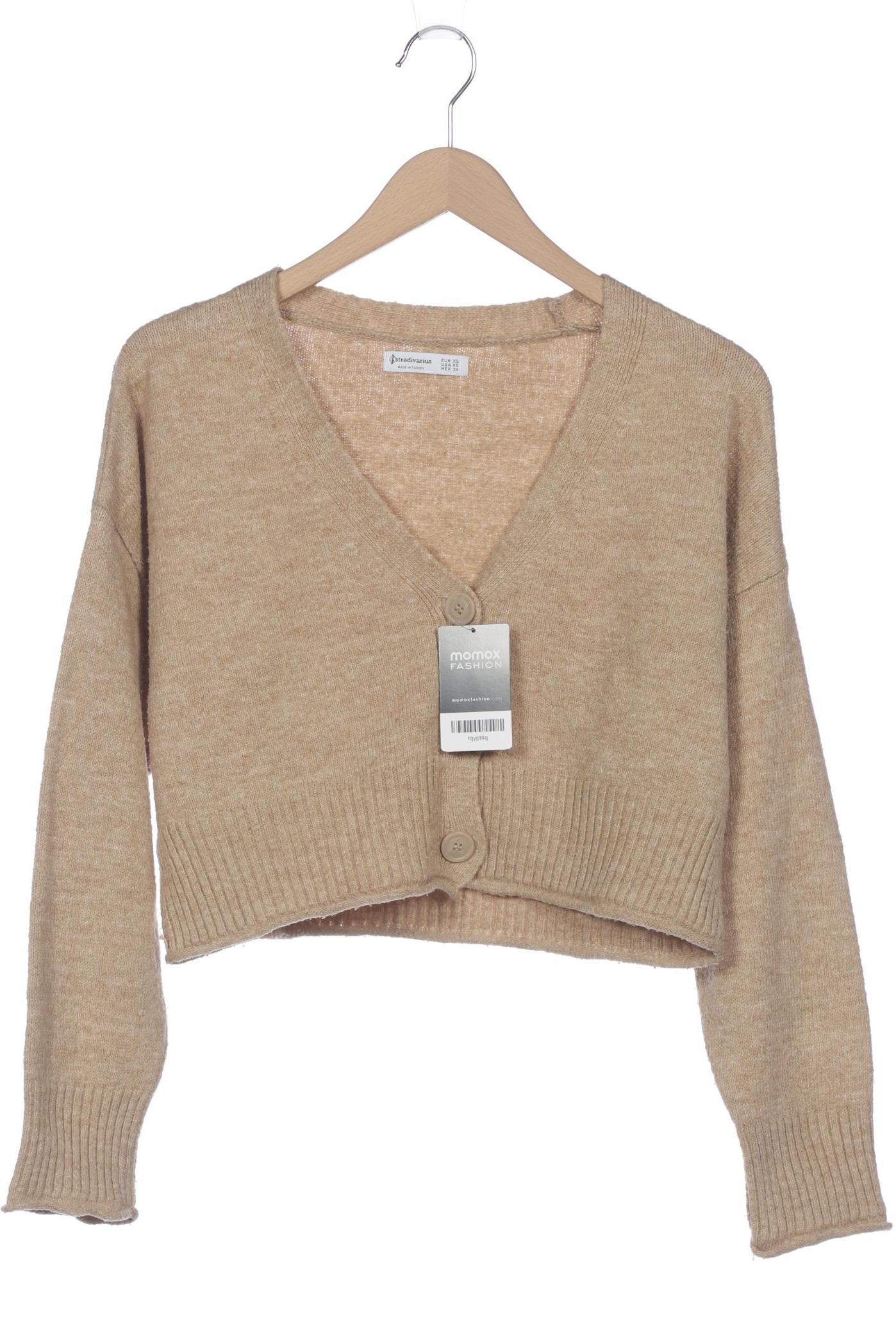 

Stradivarius Damen Strickjacke, beige, Gr. 34