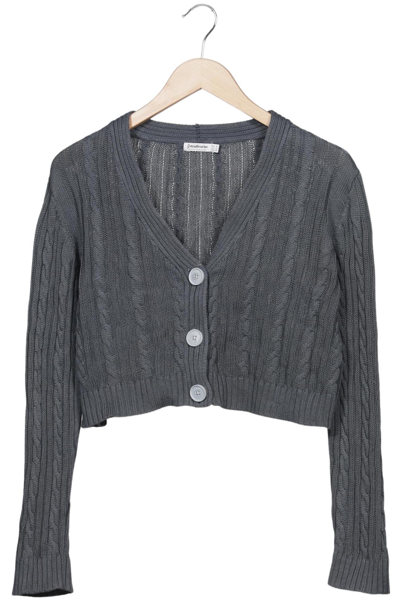 

Stradivarius Damen Strickjacke, grau, Gr. 38