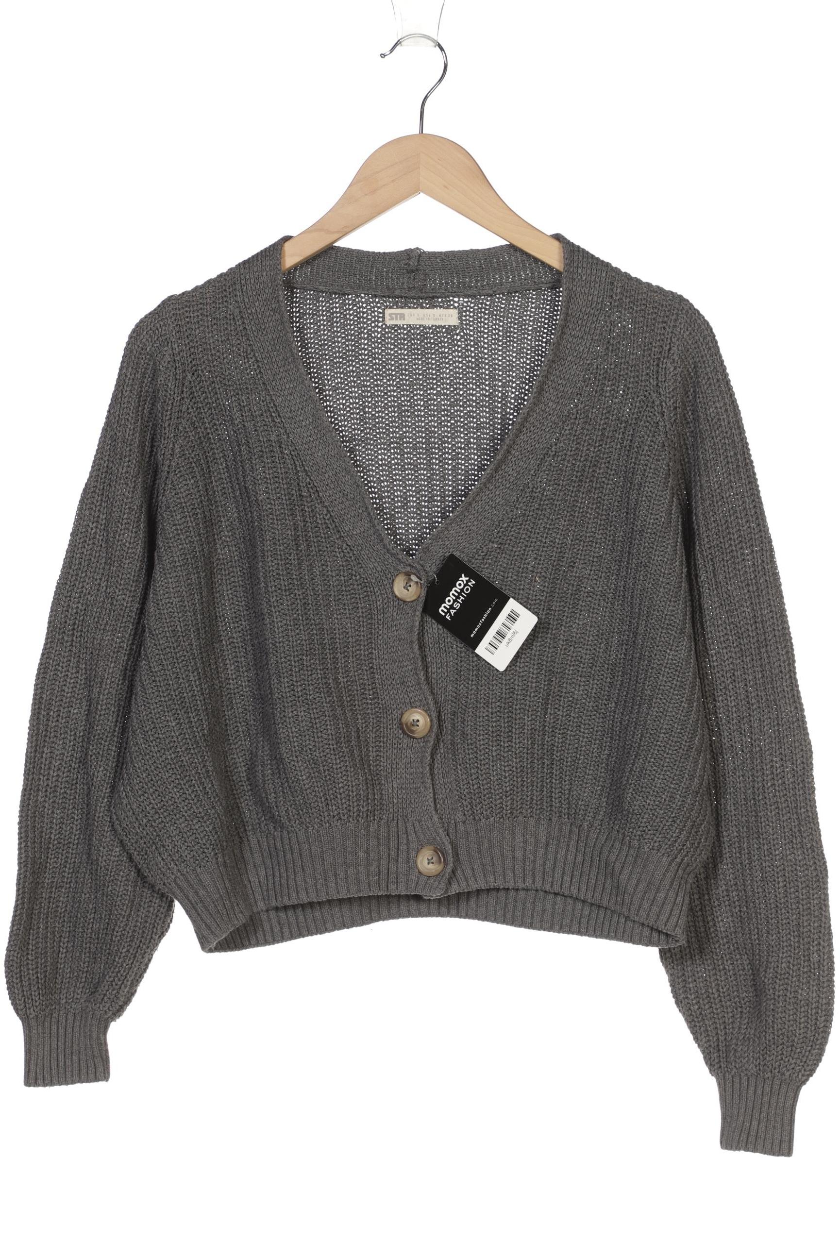 

Stradivarius Damen Strickjacke, grau, Gr. 36