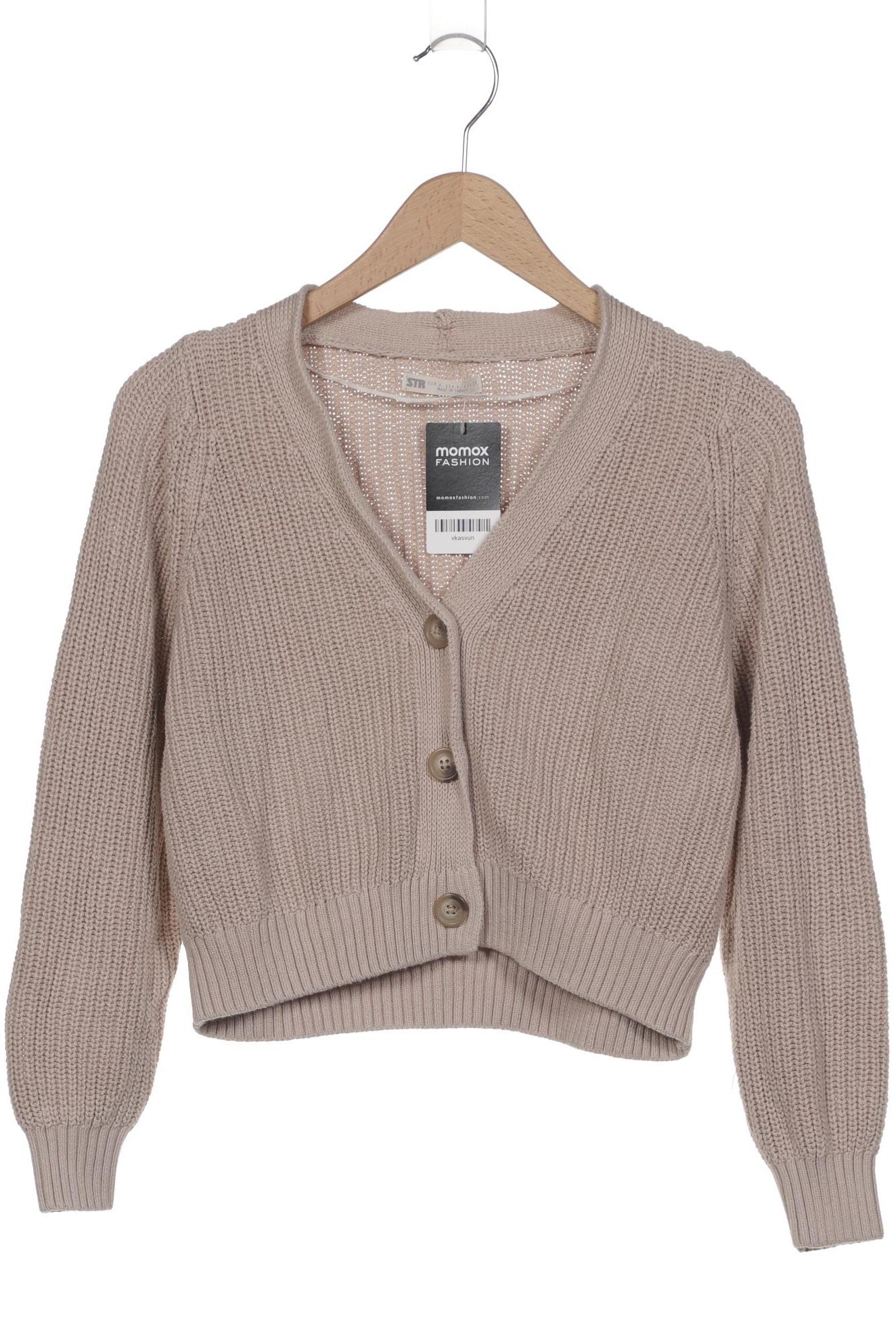 

Stradivarius Damen Strickjacke, beige, Gr. 36