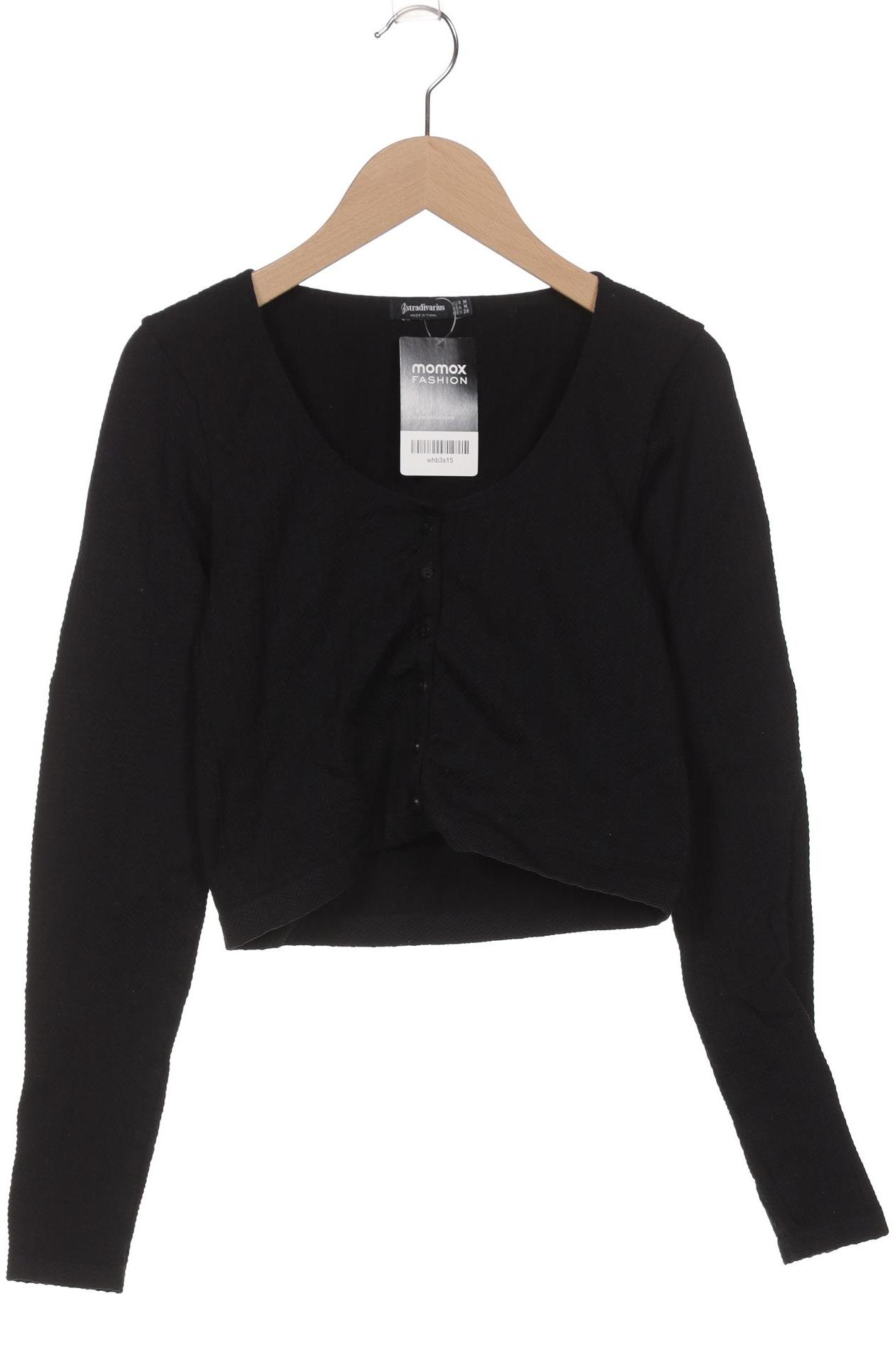 

Stradivarius Damen Strickjacke, schwarz, Gr. 38