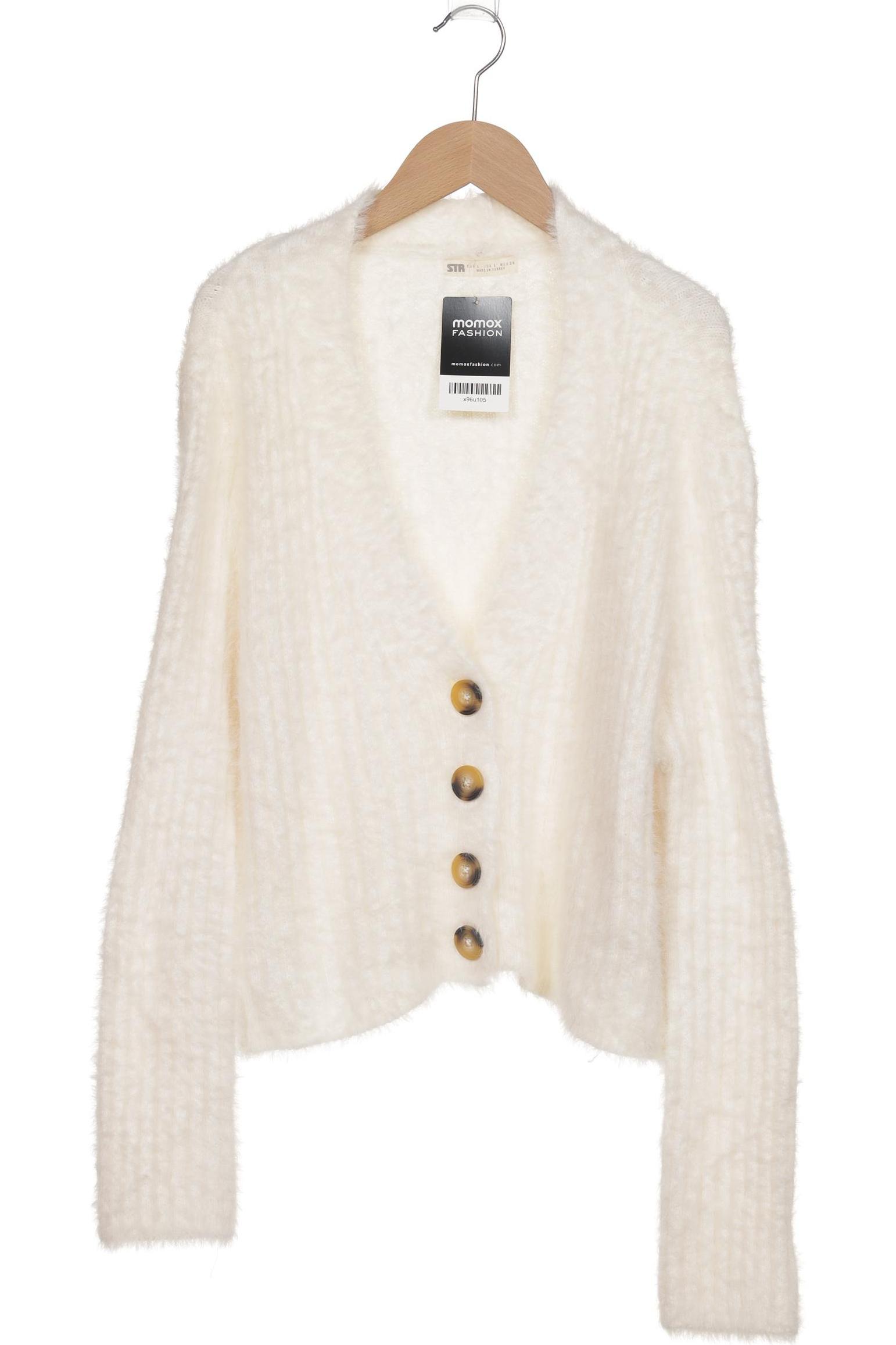 

Stradivarius Damen Strickjacke, cremeweiß, Gr. 42