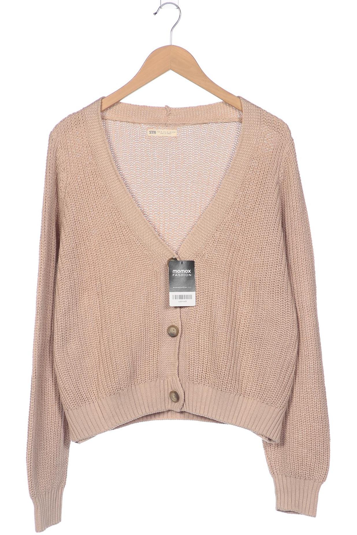 

Stradivarius Damen Strickjacke, beige, Gr. 38