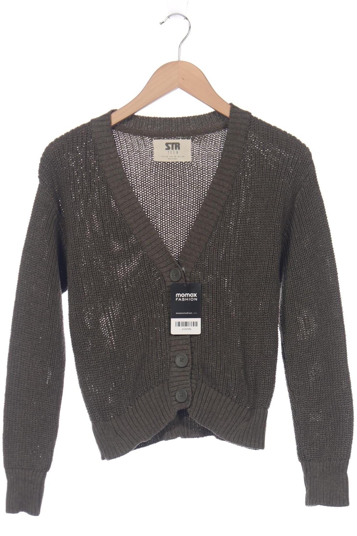 

Stradivarius Damen Strickjacke, grün, Gr. 34