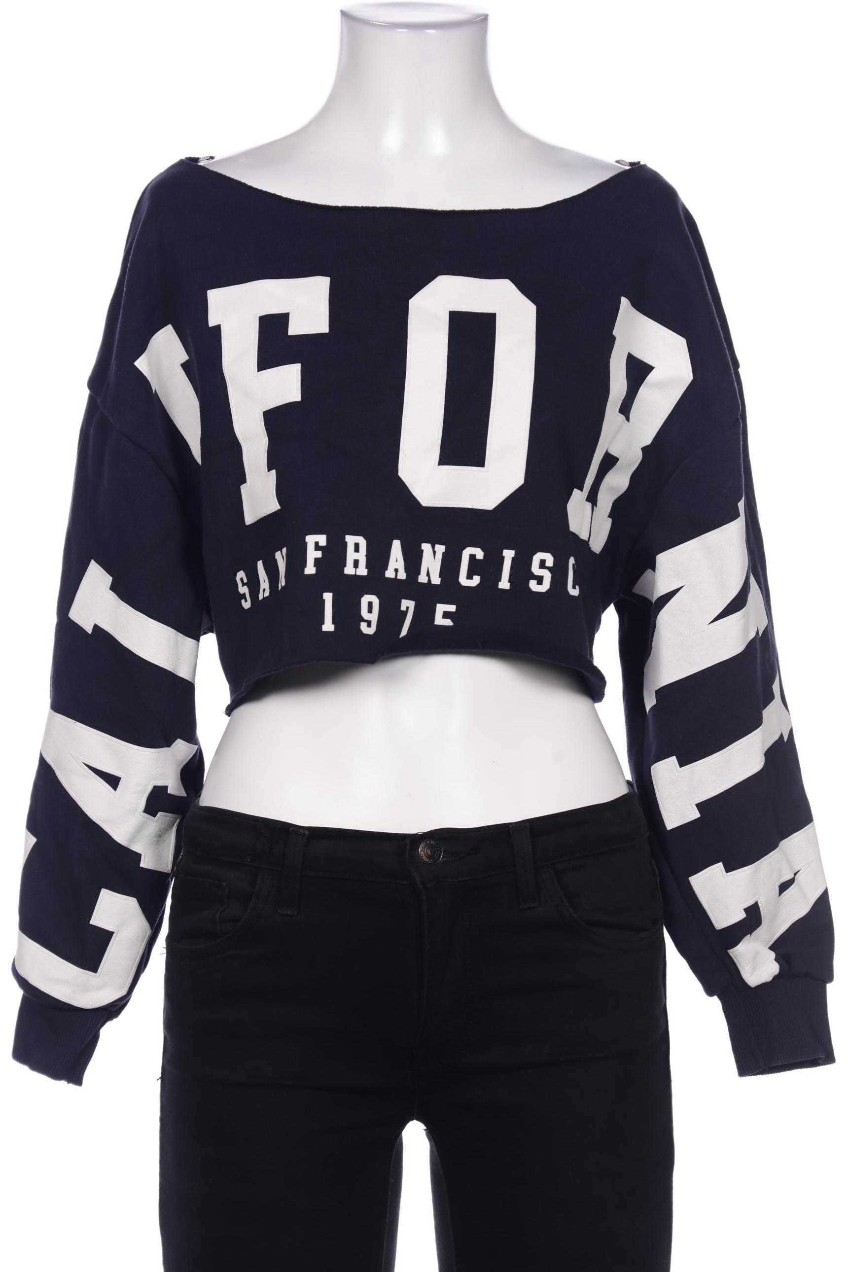 

Stradivarius Damen Sweatshirt, marineblau, Gr. 34