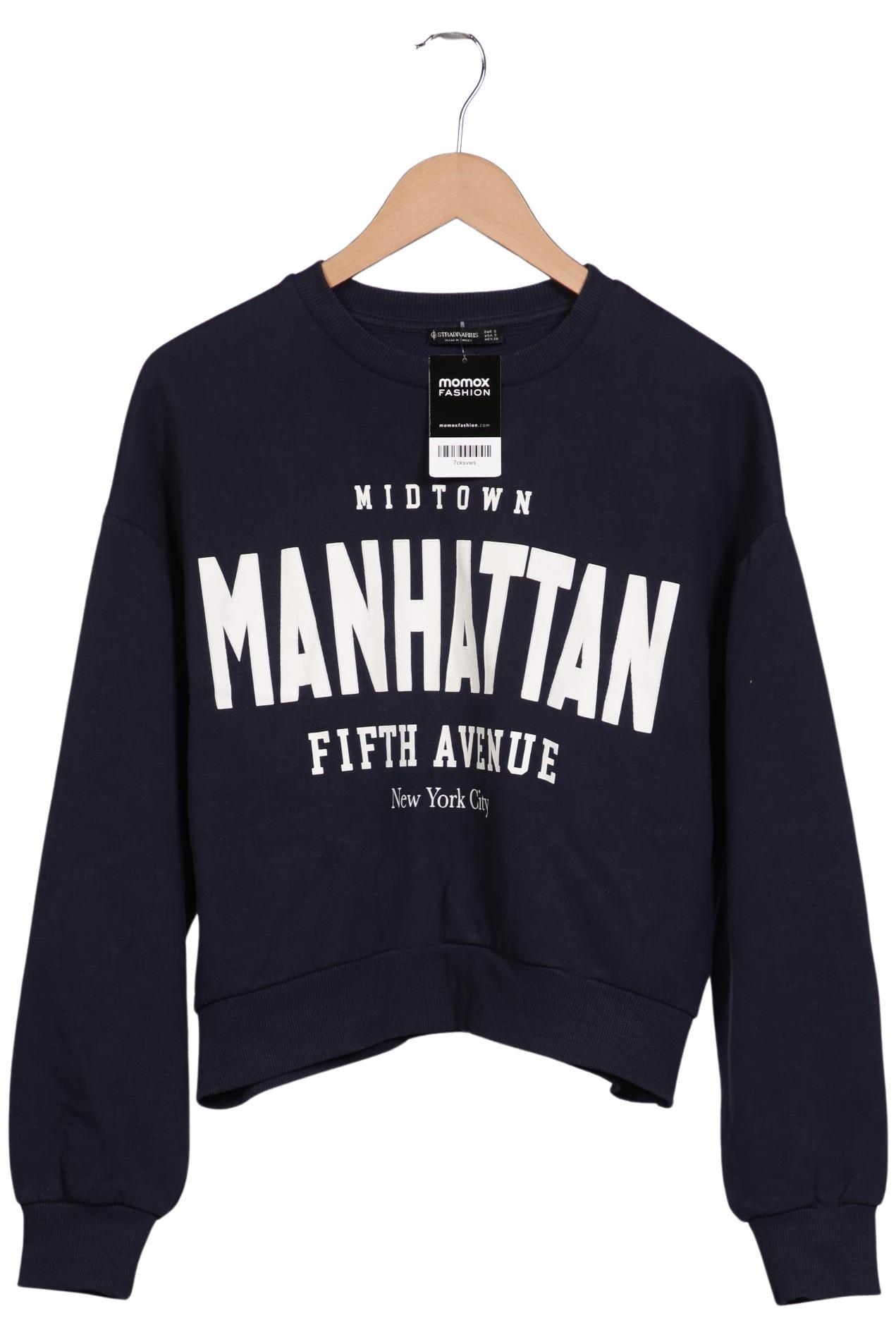 

Stradivarius Damen Sweatshirt, marineblau, Gr. 36