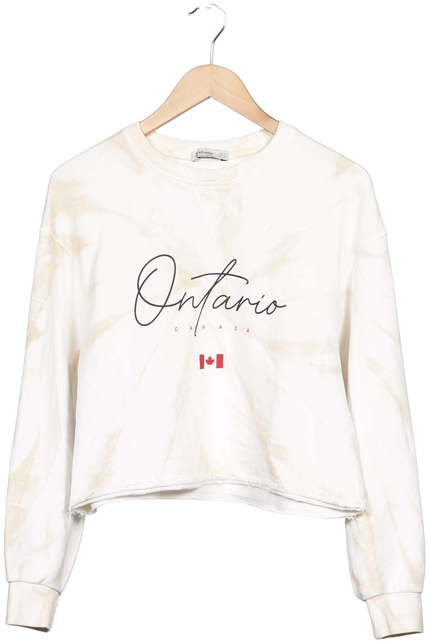 

Stradivarius Damen Sweatshirt, cremeweiß, Gr. 36