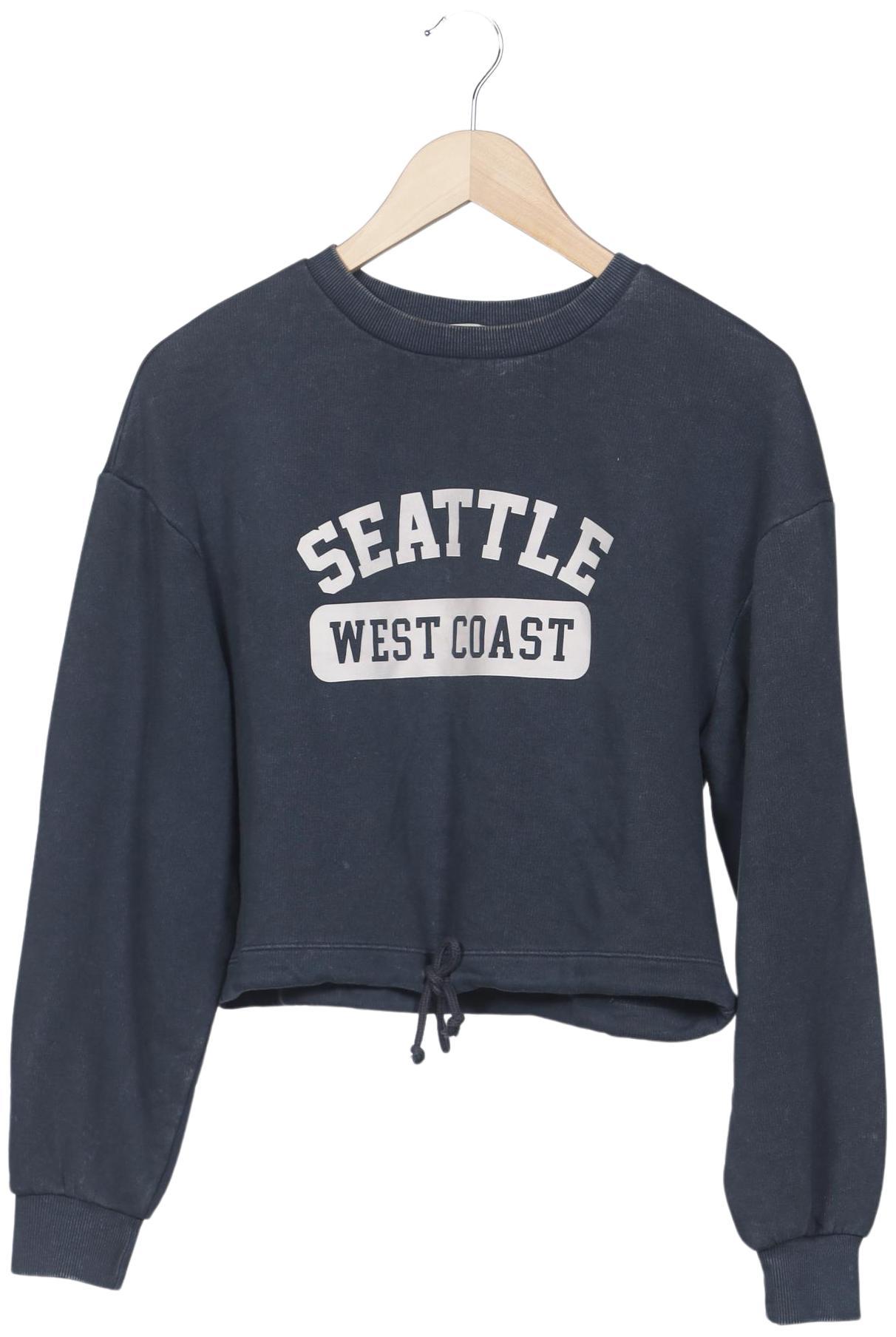 

Stradivarius Damen Sweatshirt, marineblau, Gr. 34