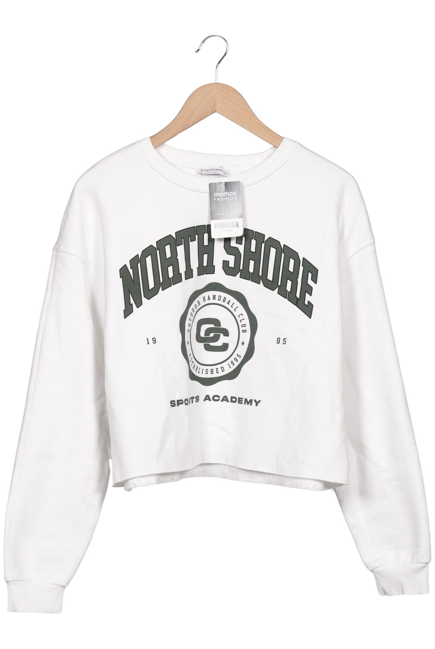 

Stradivarius Damen Sweatshirt, weiß, Gr. 42